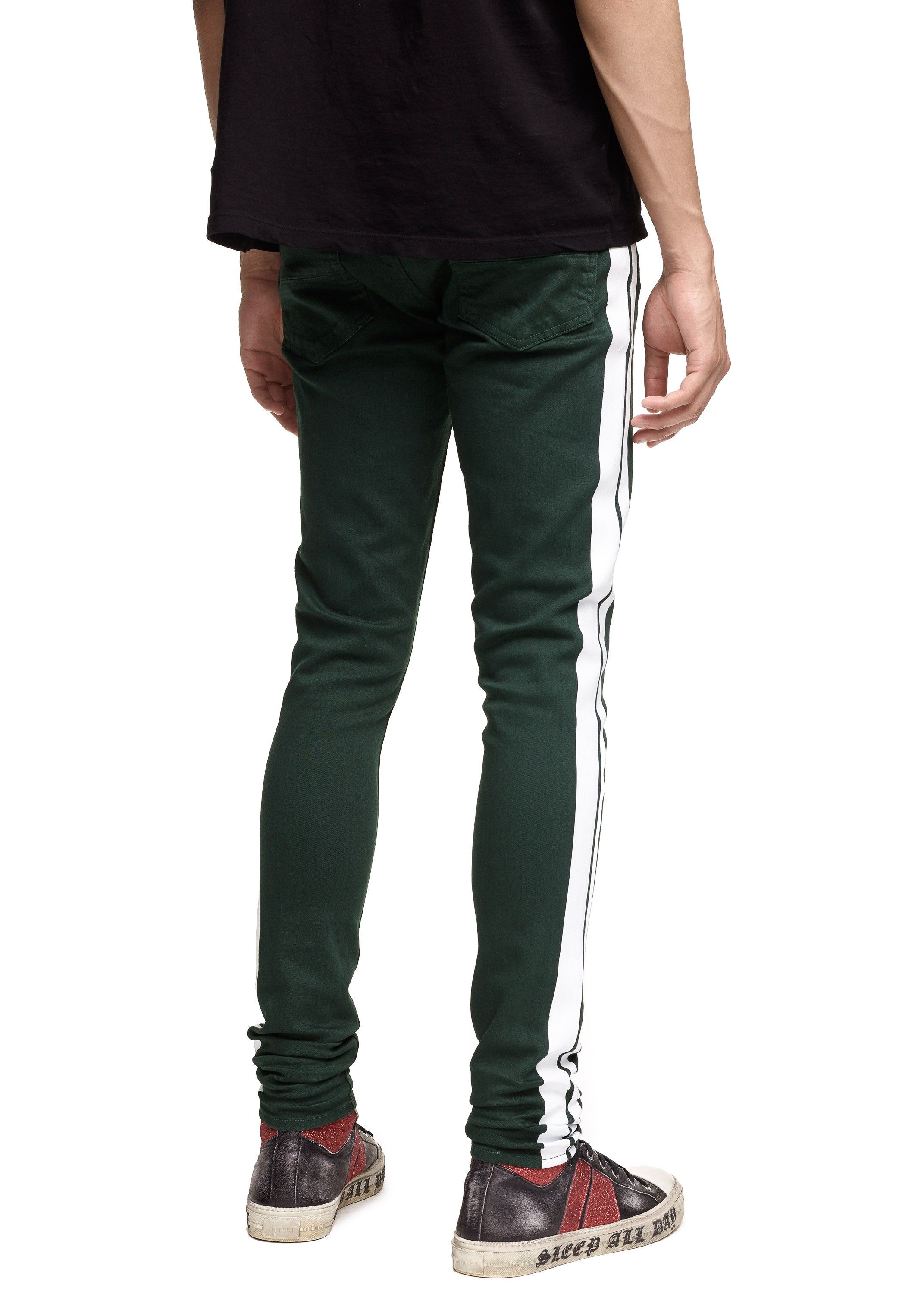 Stack Track Jean Green/White sold by AMIRI product image thumbnail 4