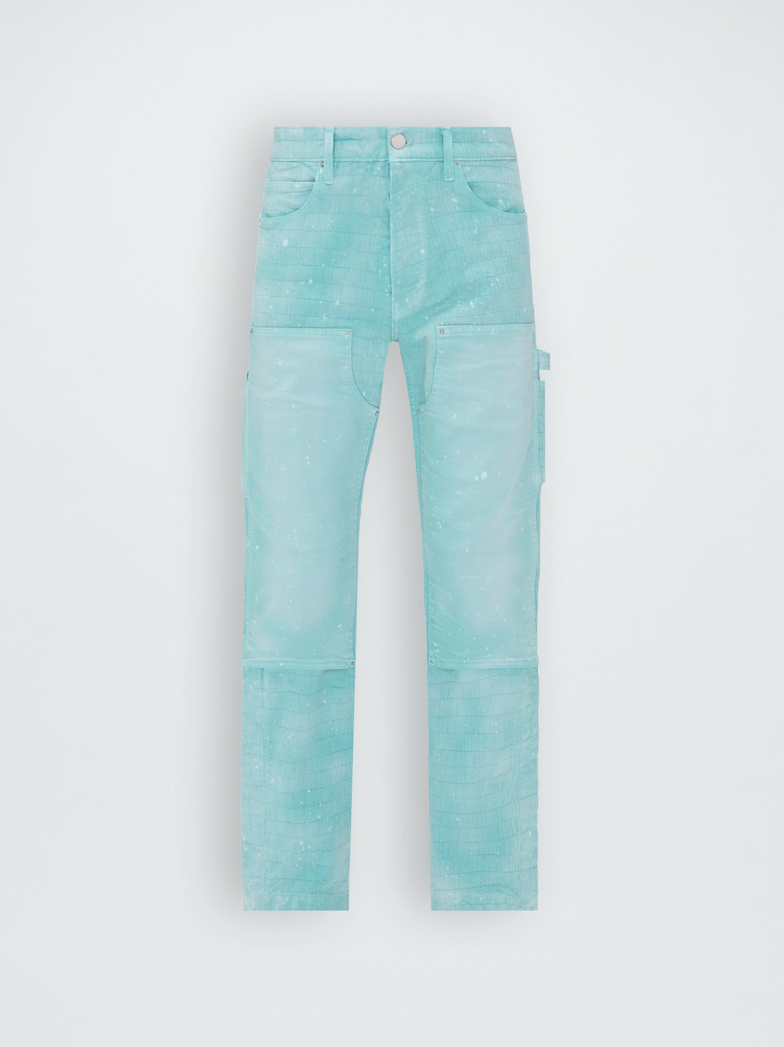 AMIRI JACQUARD CARPENTER - AQUA sold by AMIRI