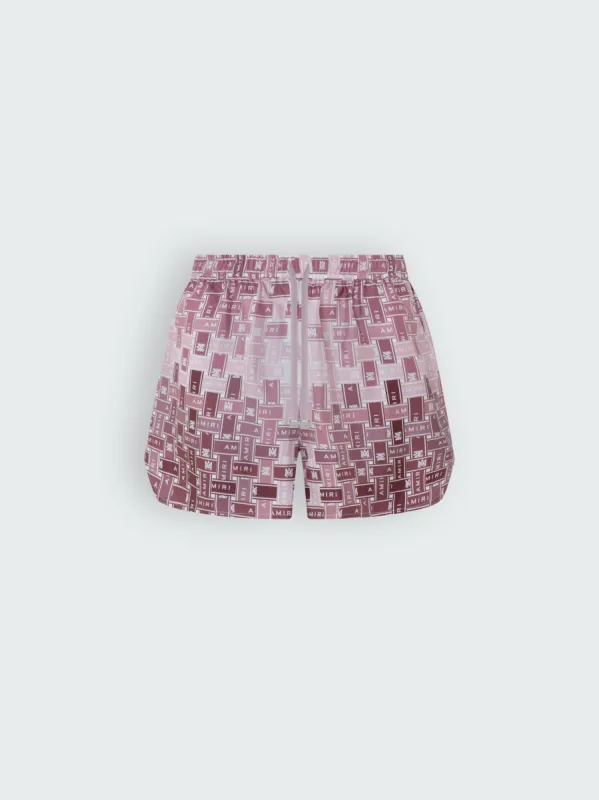WOMEN - GRADIENT TAPE PJ SHORTS - PINK sold by AMIRI
