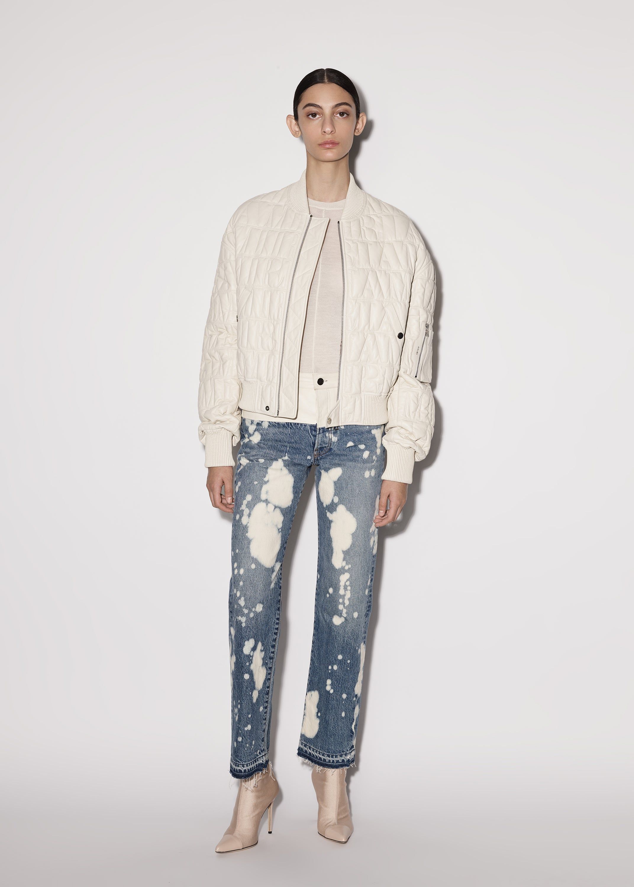 WOMEN - AMIRI BOMBER JACKET - ALABASTER sold by AMIRI product image thumbnail 3