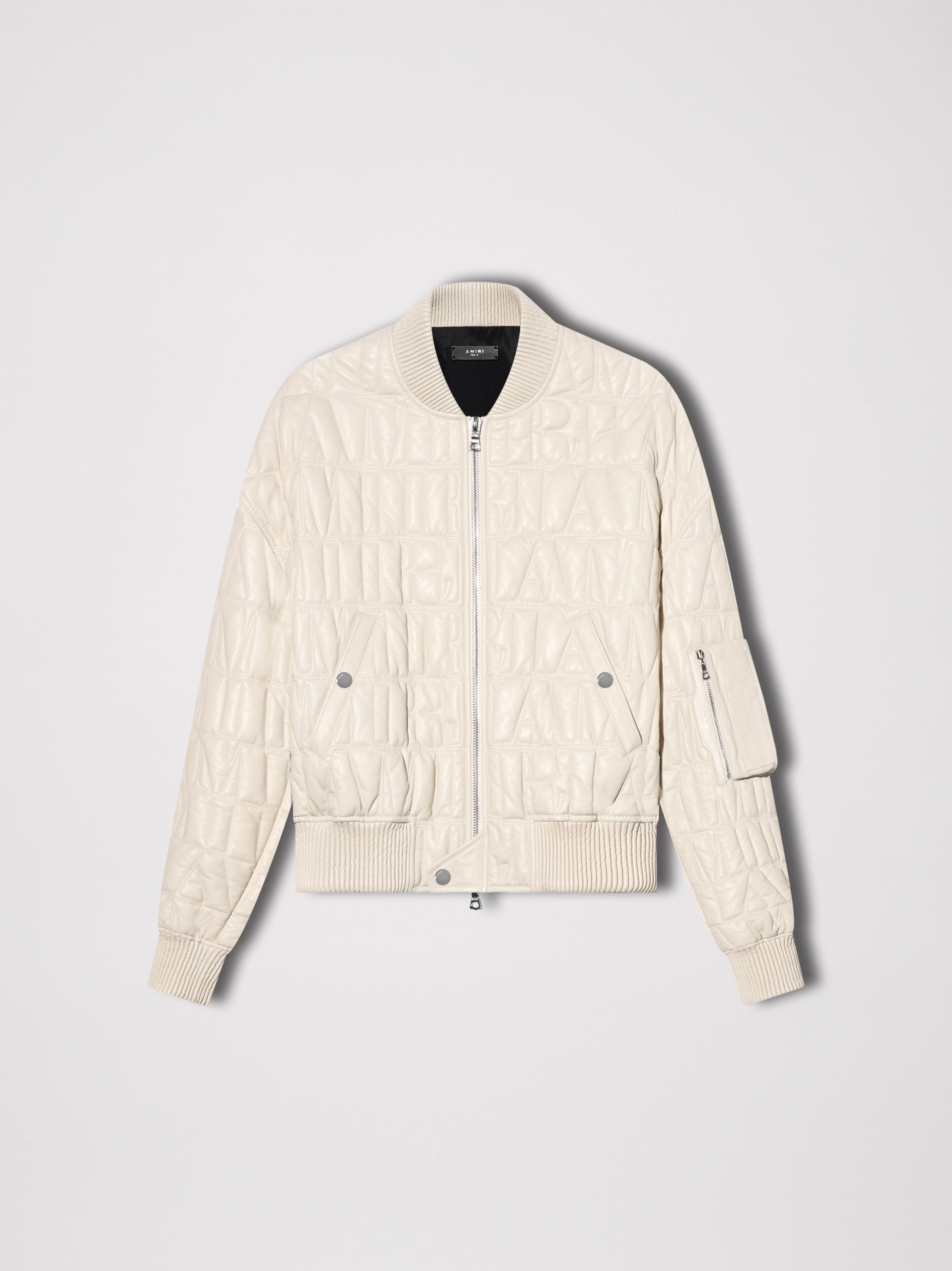 WOMEN - AMIRI BOMBER JACKET - ALABASTER sold by AMIRI