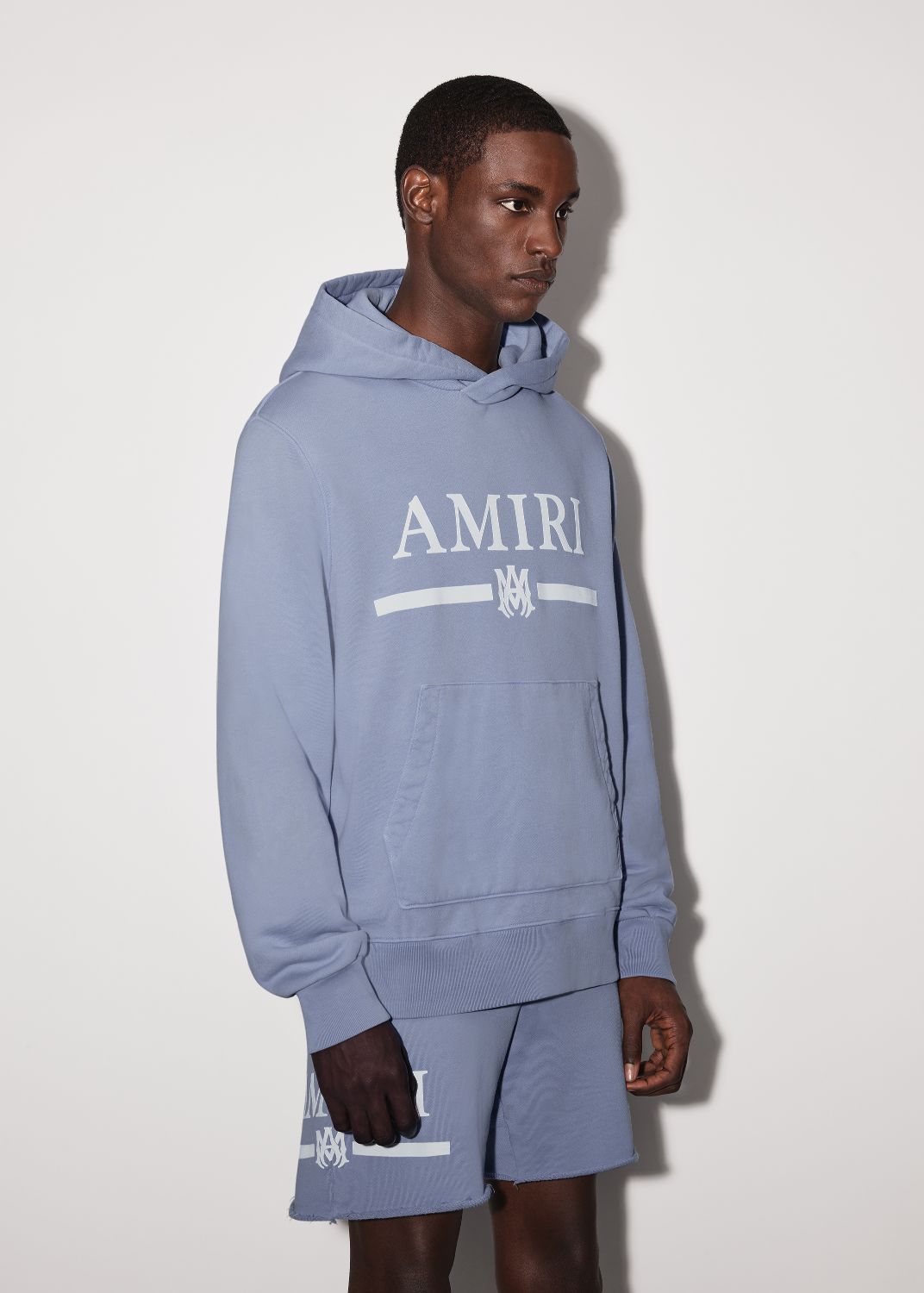 MA BAR LOGO HOODIE - DUSTY BLUE sold by AMIRI product image thumbnail 3