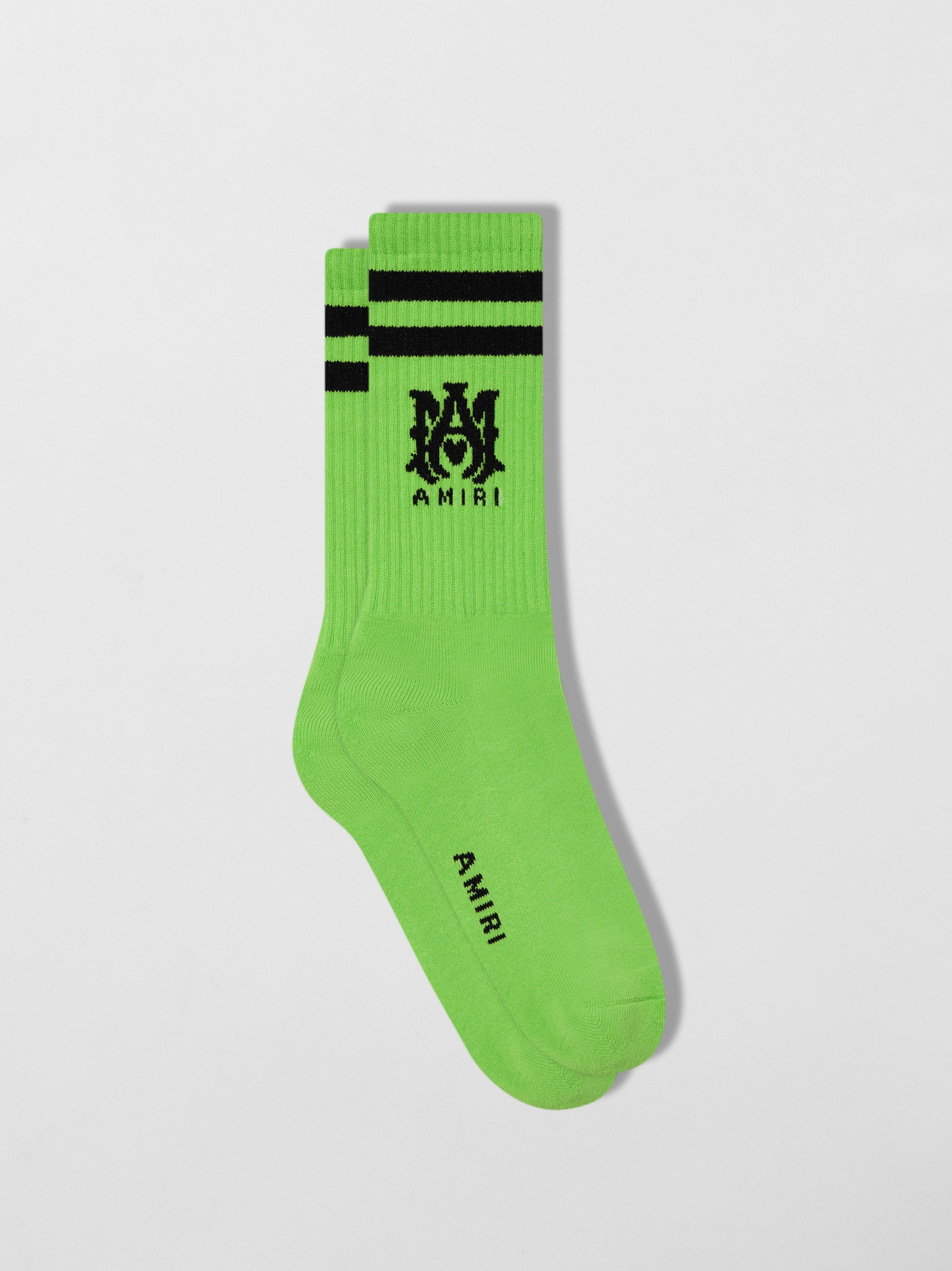 MA STRIPE SOCKS - LIME sold by AMIRI product image thumbnail 2