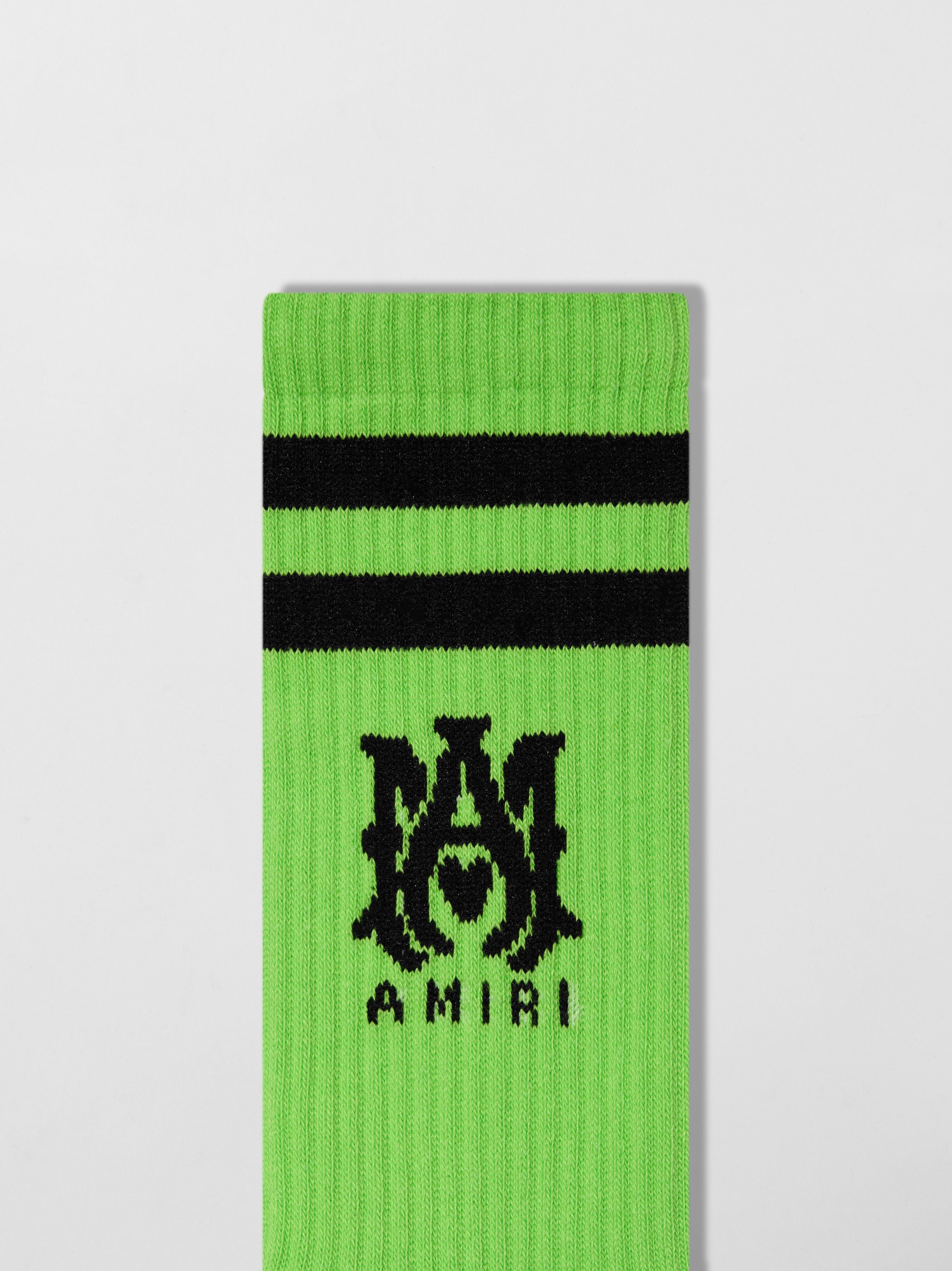 MA STRIPE SOCKS - LIME sold by AMIRI product image thumbnail 3