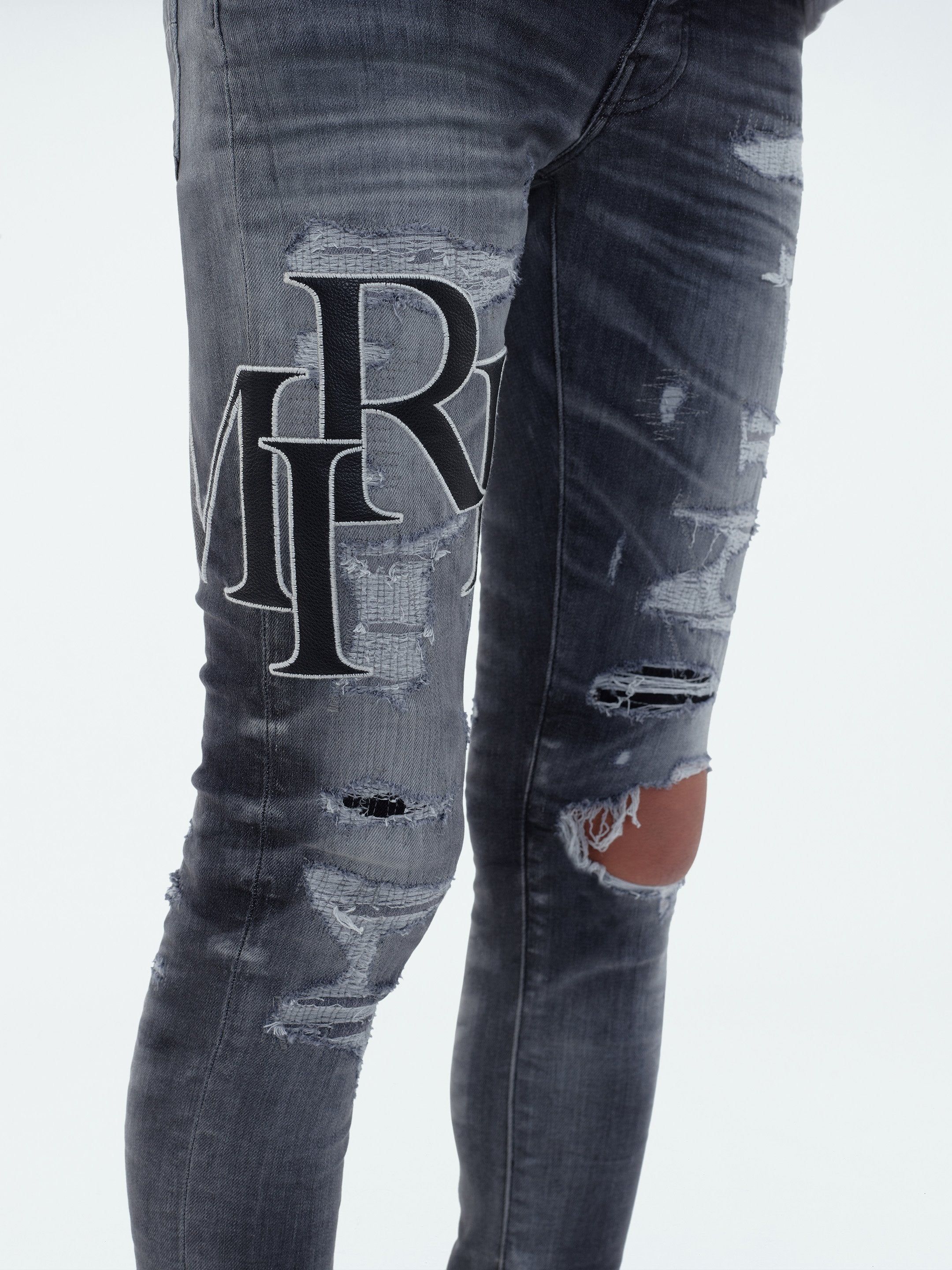 STAGGERED LOGO JEAN - STORM GREY sold by AMIRI product image thumbnail 7