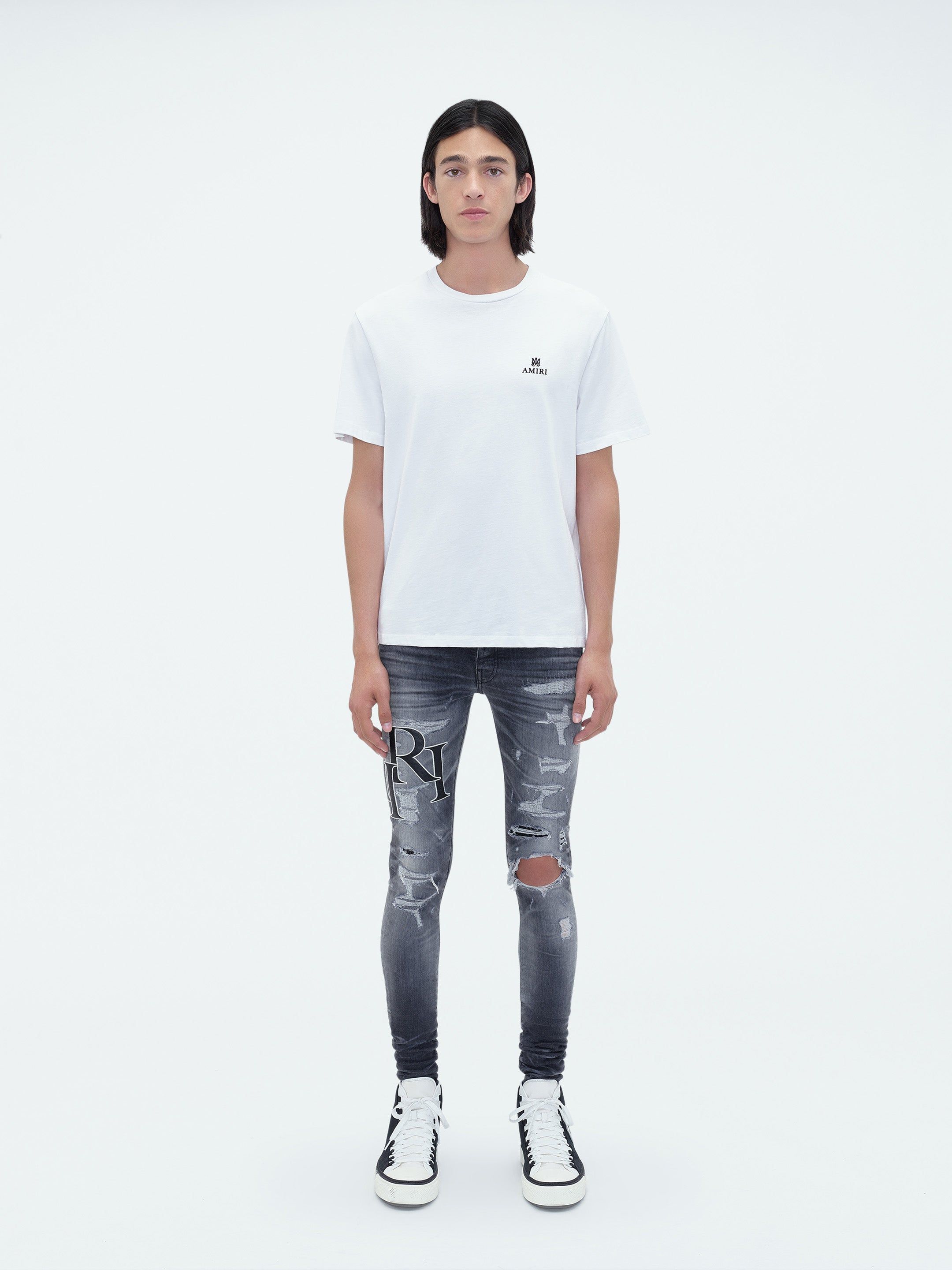 STAGGERED LOGO JEAN - STORM GREY sold by AMIRI product image thumbnail 2