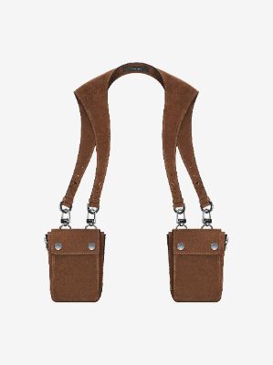 SUEDE HARNESS BAG - TOBACCO made by AMIRI