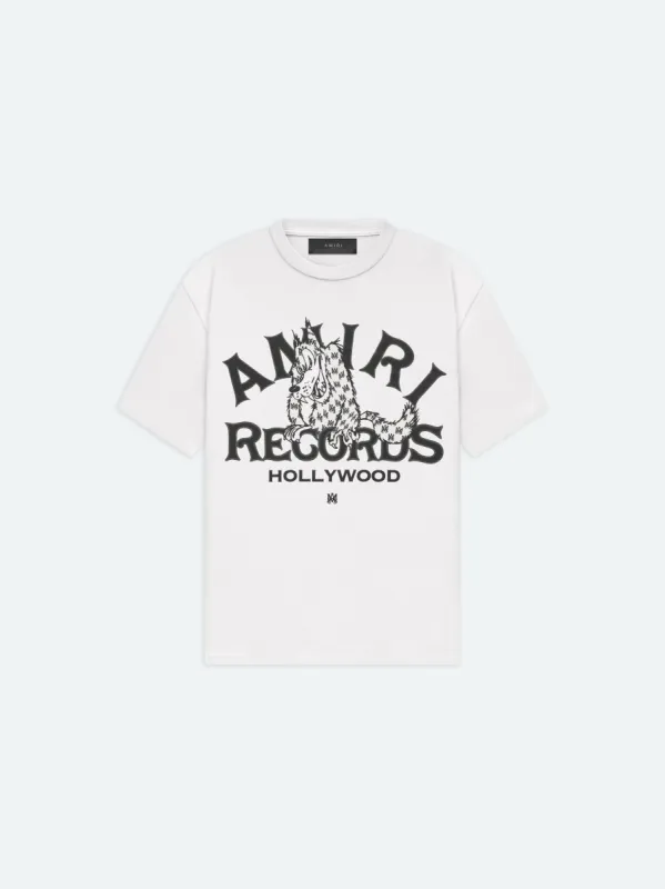 AMIRI RECORDS WOLF TEE - WHITE made by AMIRI