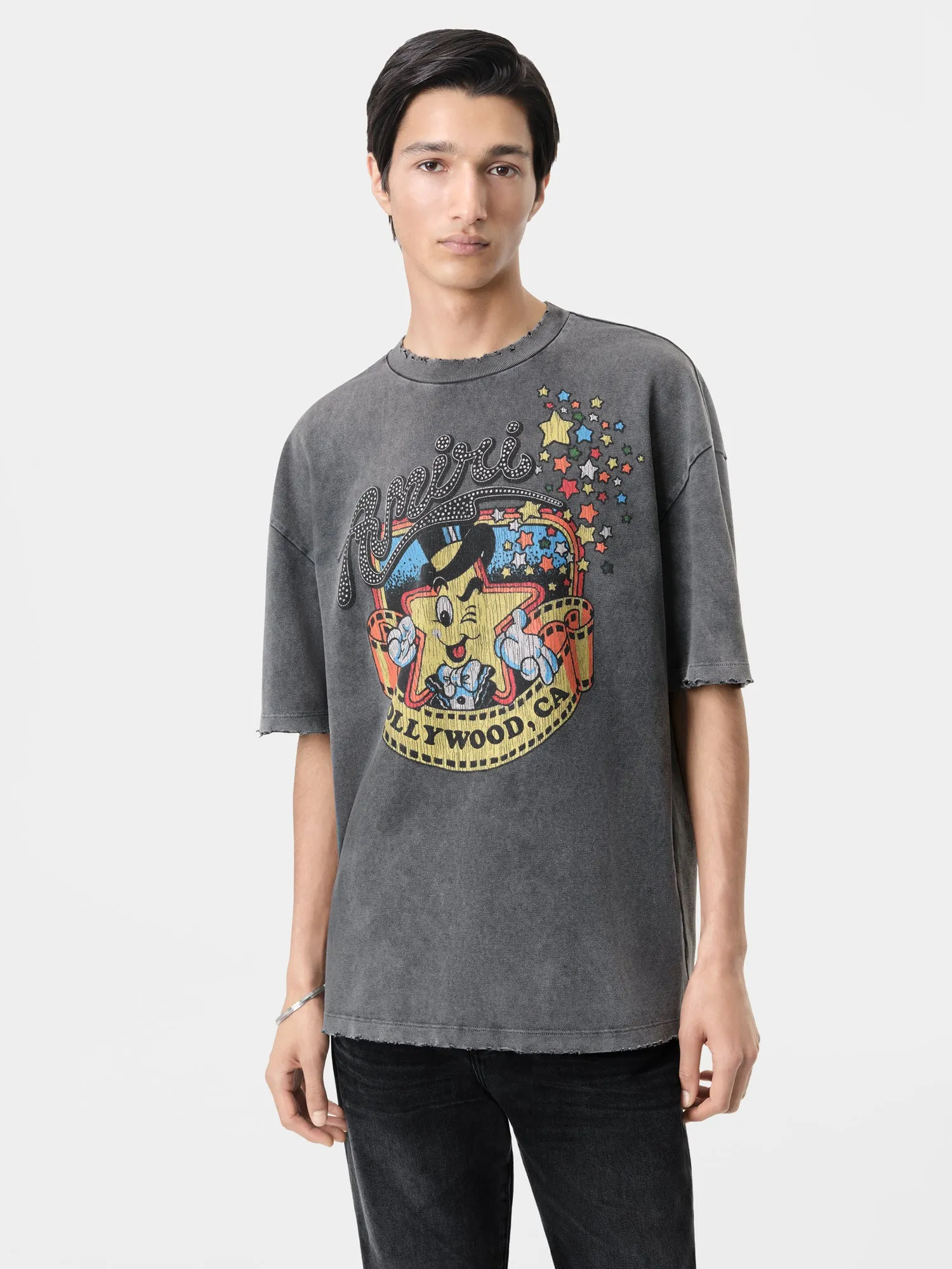 MR. HOLLYWOOD OVERSIZED TEE - Black sold by AMIRI product image thumbnail 2