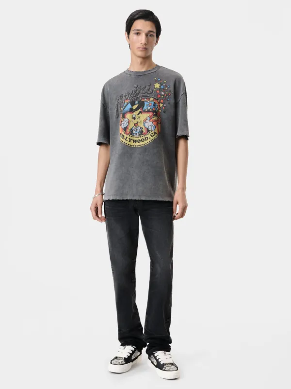 MR. HOLLYWOOD OVERSIZED TEE - Black sold by AMIRI