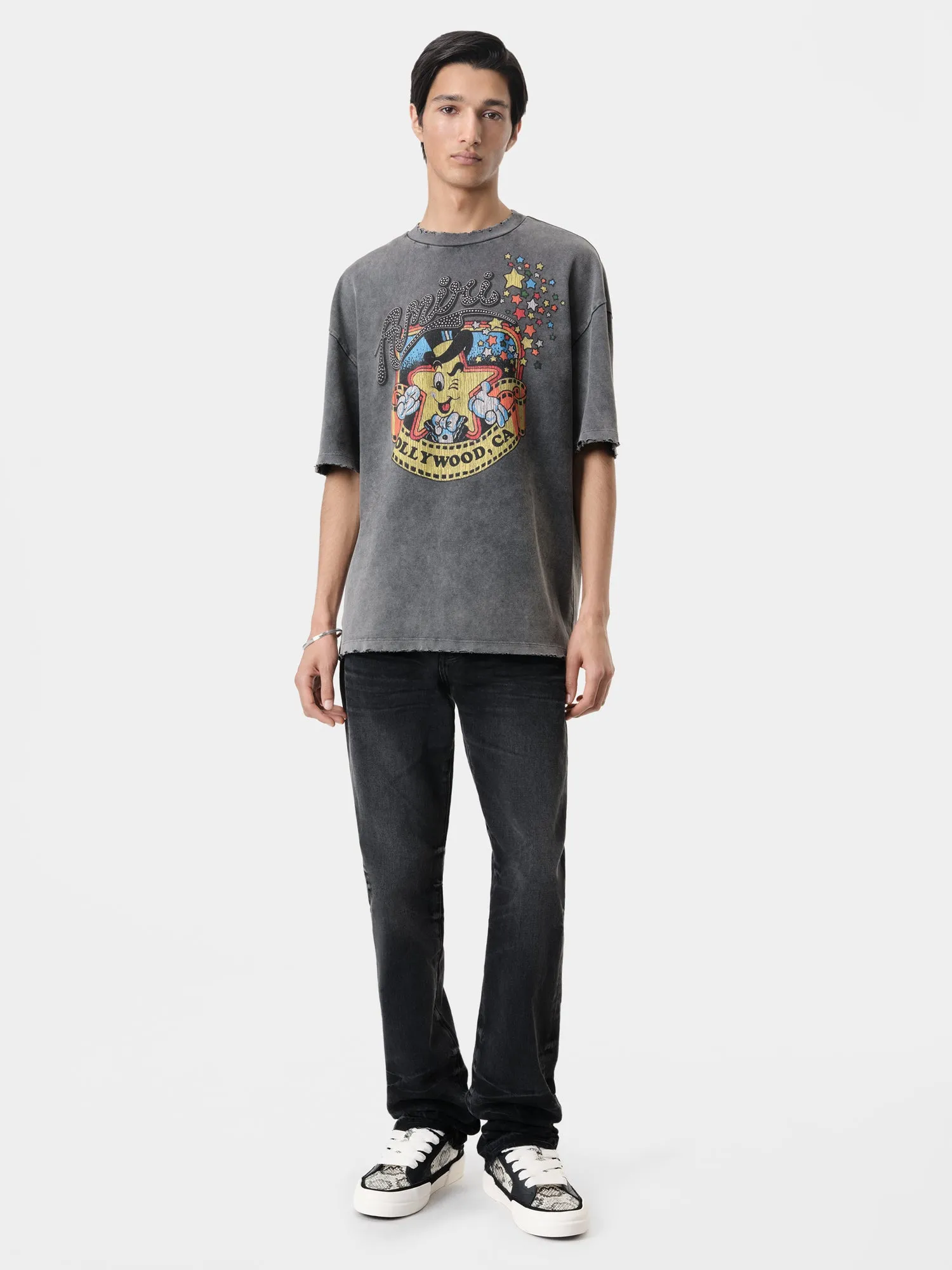 MR. HOLLYWOOD OVERSIZED TEE - Black sold by AMIRI
