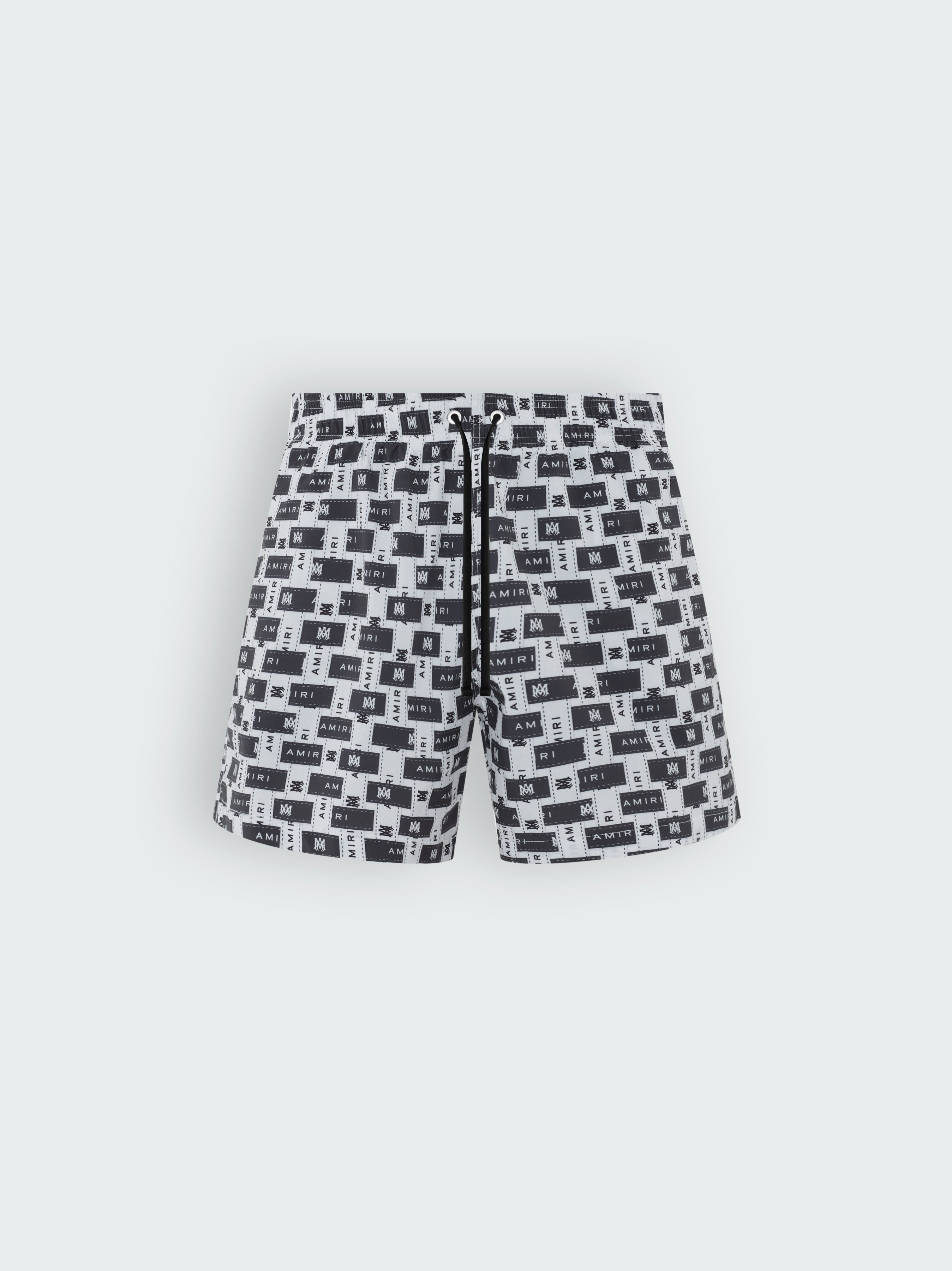 AMIRI INTERWEAVE SWIMTRUNK - BLACK WHITE sold by AMIRI