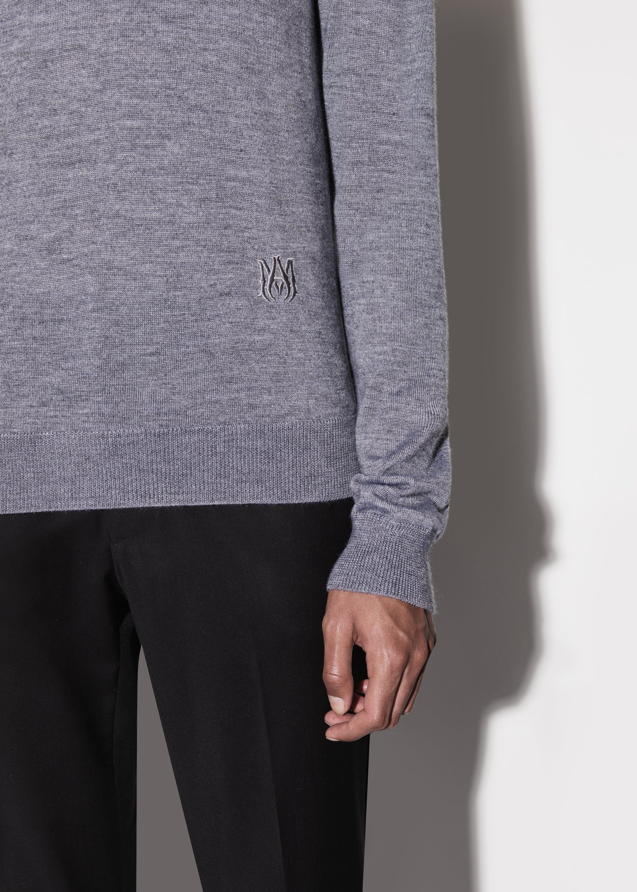 M.A. EMBROIDERED CREW - GREY sold by AMIRI product image thumbnail 6