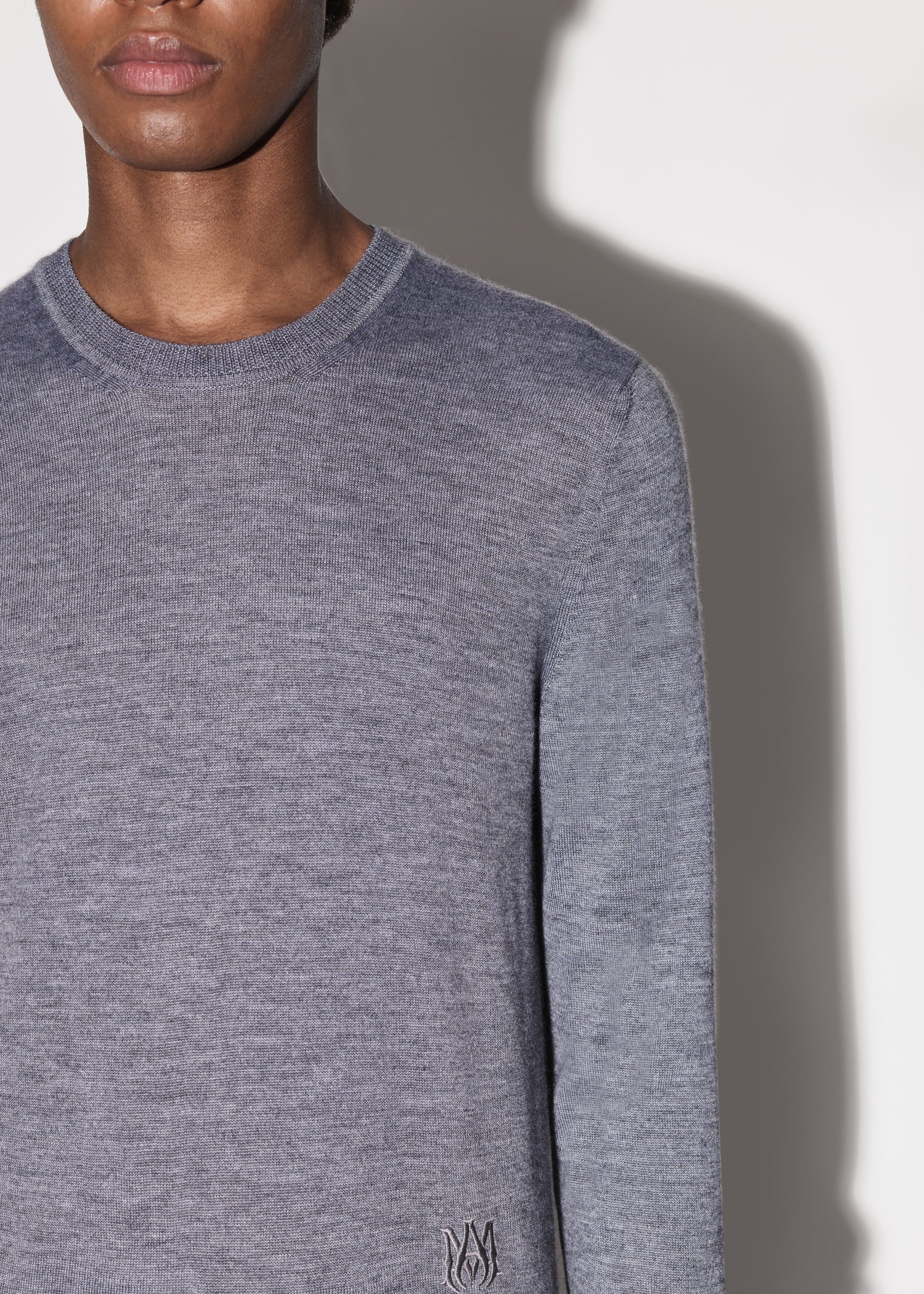 M.A. EMBROIDERED CREW - GREY sold by AMIRI product image thumbnail 5
