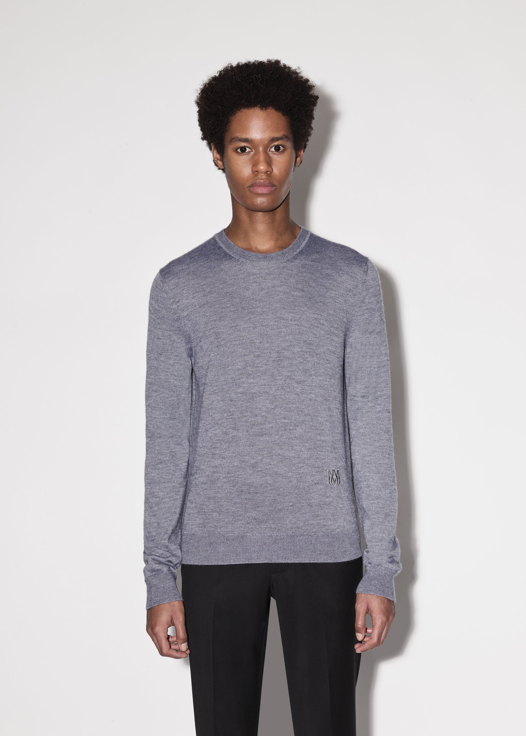 M.A. EMBROIDERED CREW - GREY sold by AMIRI product image thumbnail 2