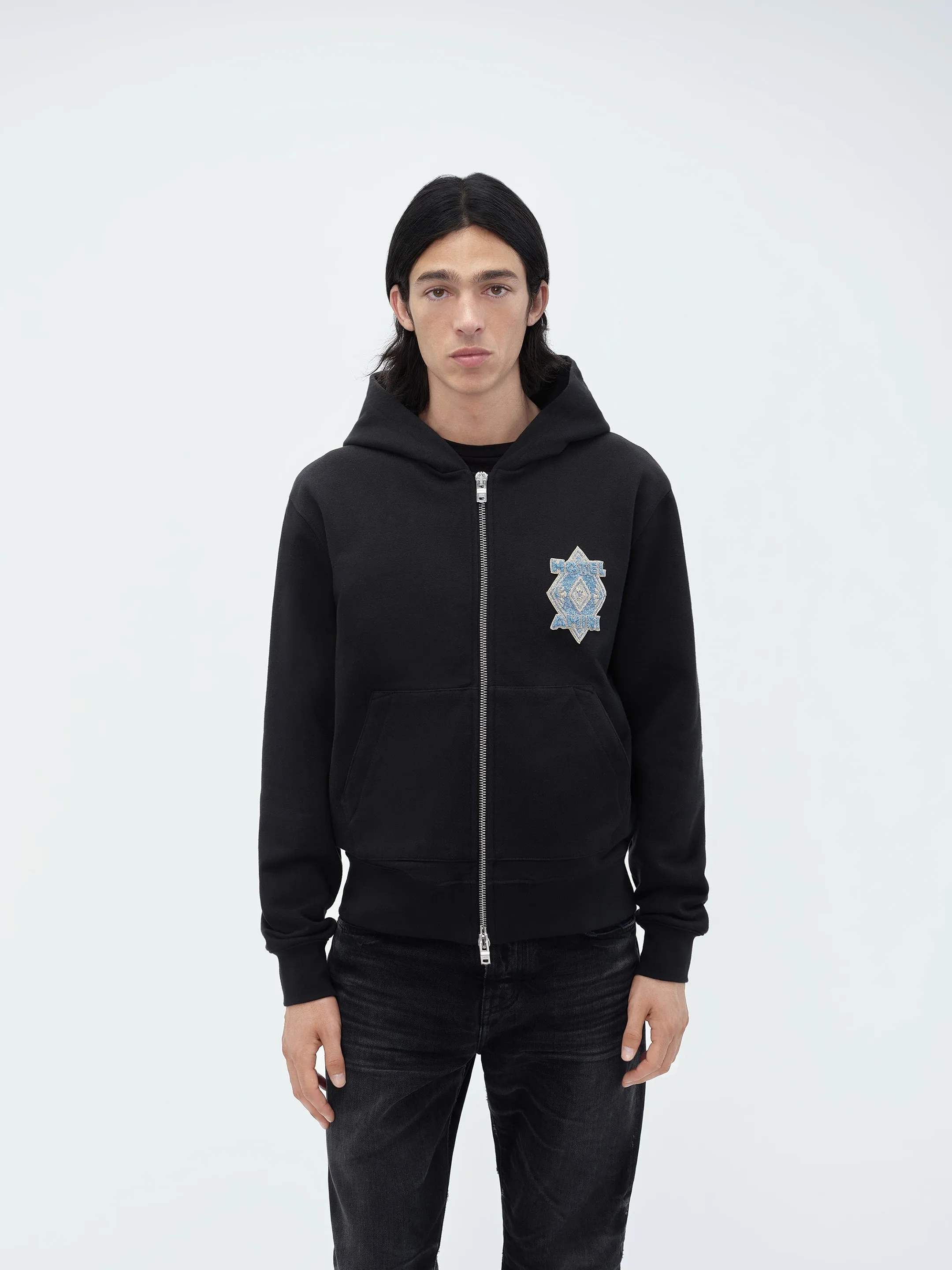 HOTEL AMIRI ZIP HOODIE - Black sold by AMIRI product image thumbnail 3