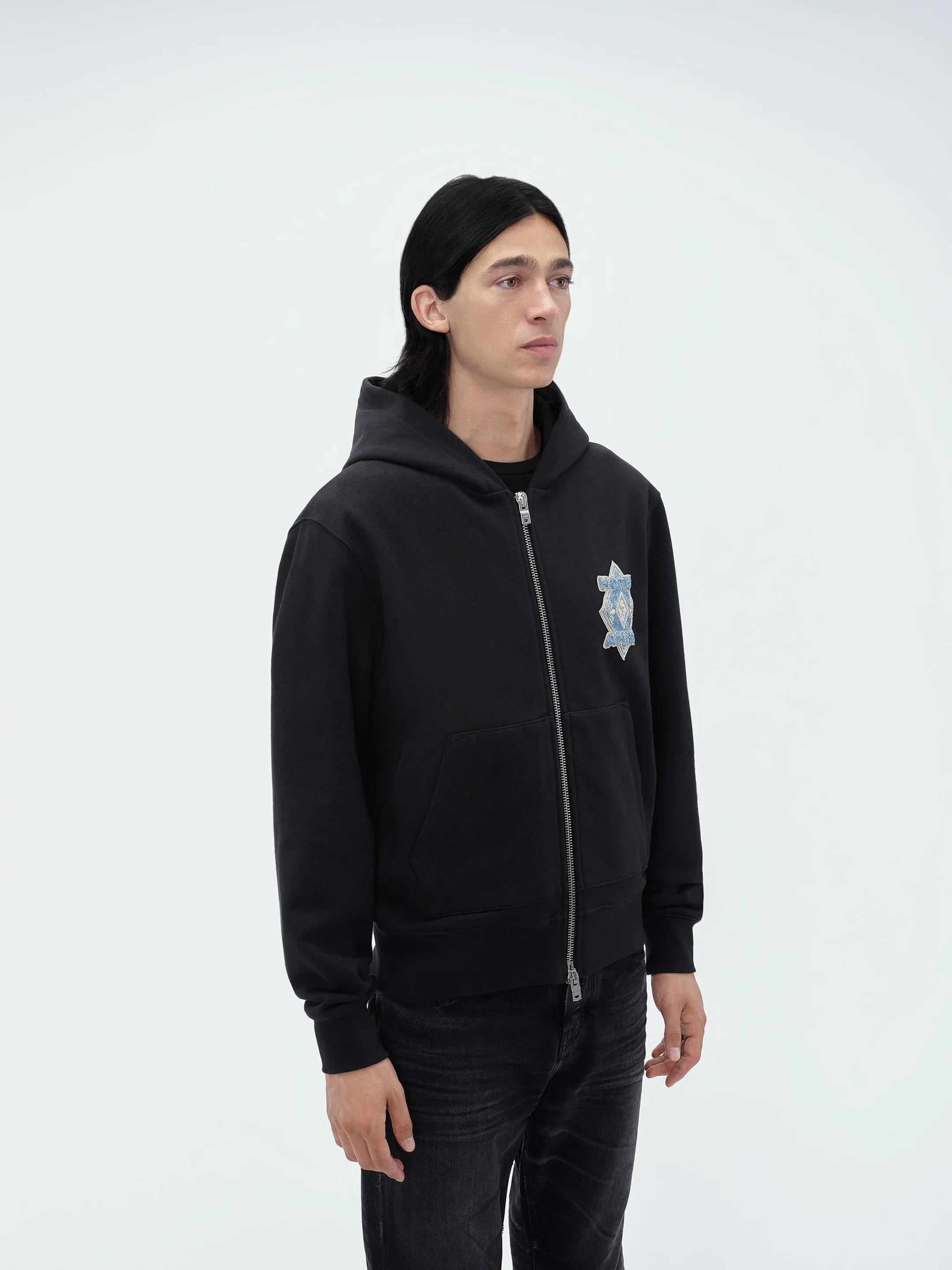 HOTEL AMIRI ZIP HOODIE - Black sold by AMIRI product image thumbnail 4