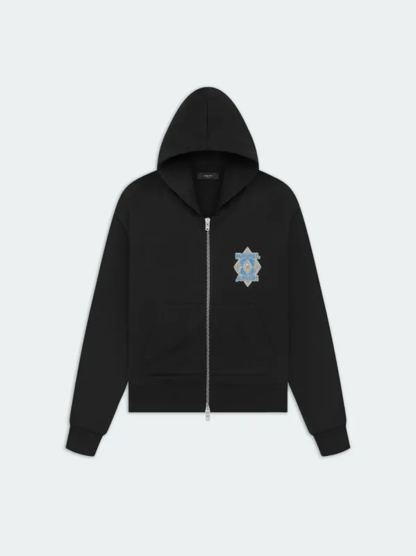 HOTEL AMIRI ZIP HOODIE - Black sold by AMIRI
