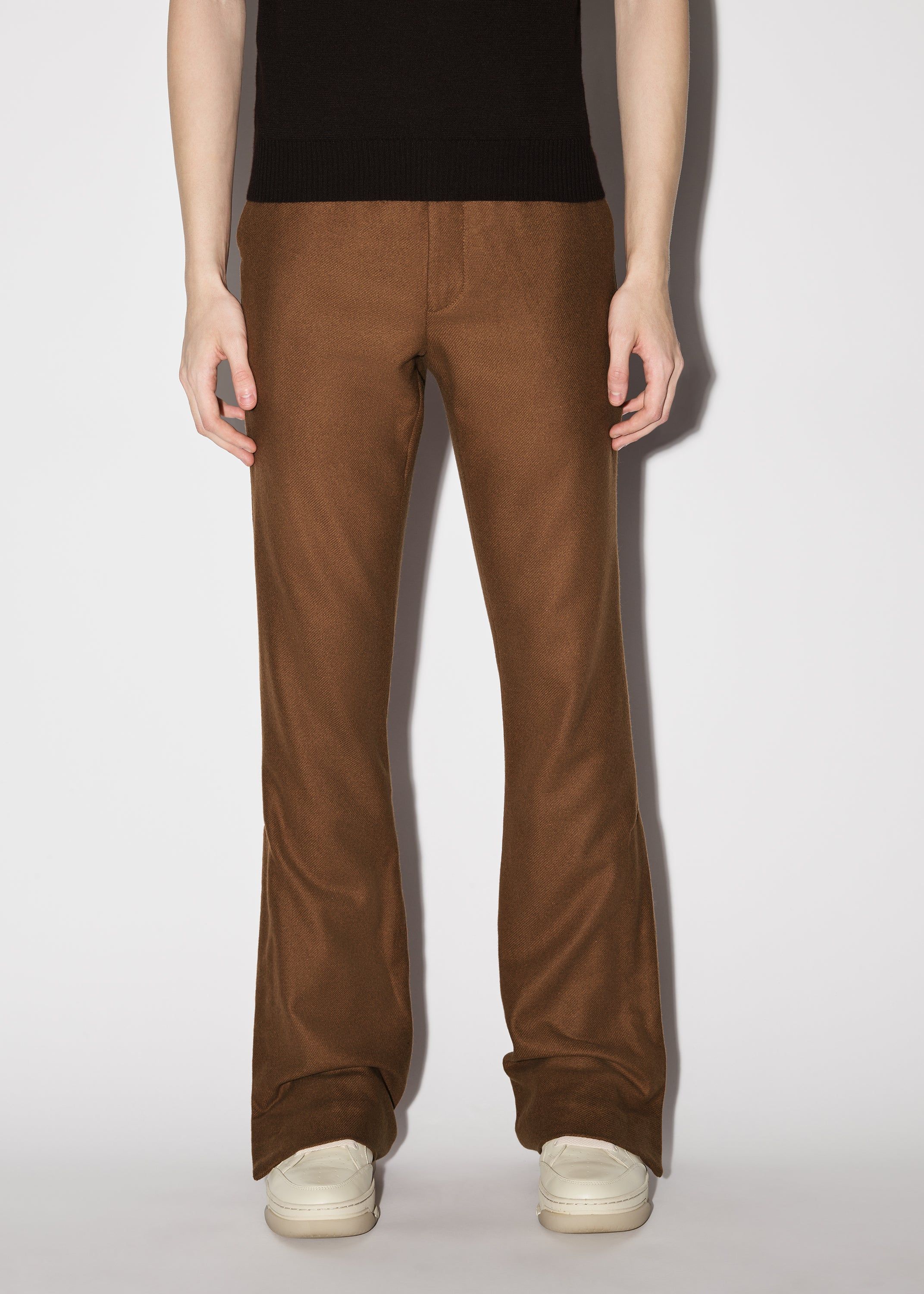 WOOL FLANNEL FLARE PANTS - CAMEL sold by AMIRI product image thumbnail 2