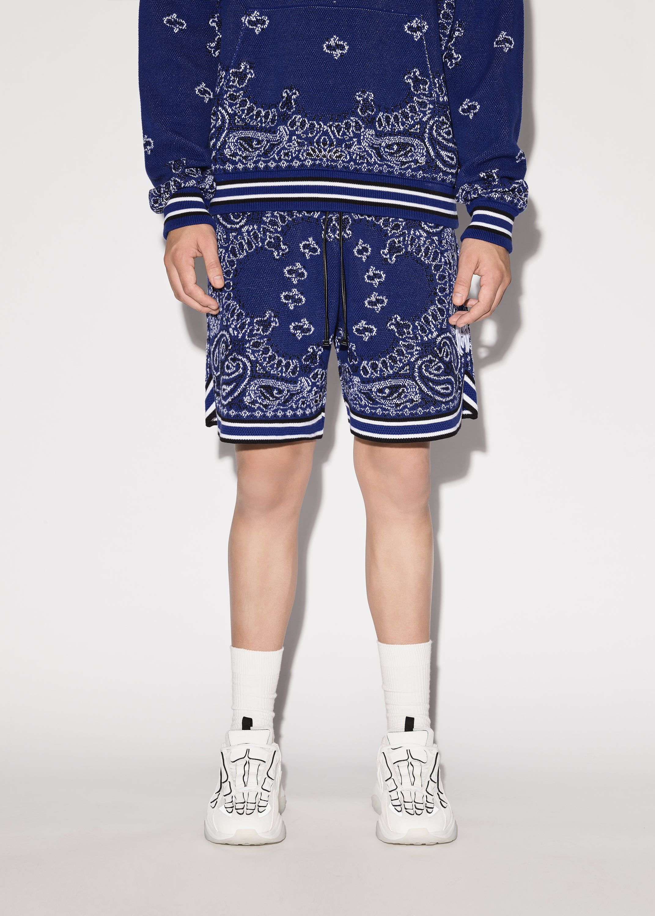 BANDANA B-BALL SHORTS - BLUE / BLACK sold by AMIRI product image thumbnail 2