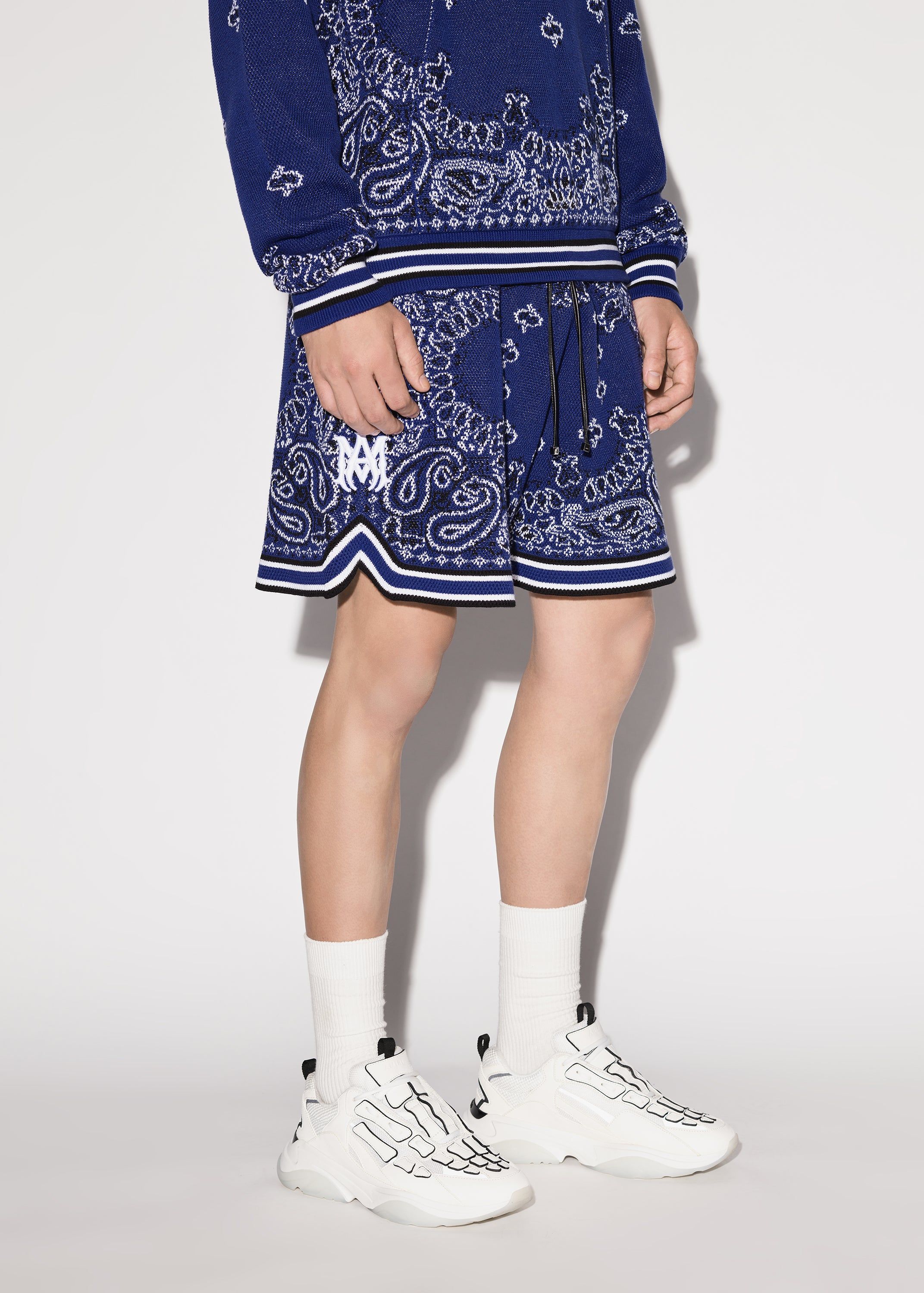 BANDANA B-BALL SHORTS - BLUE / BLACK sold by AMIRI product image thumbnail 3