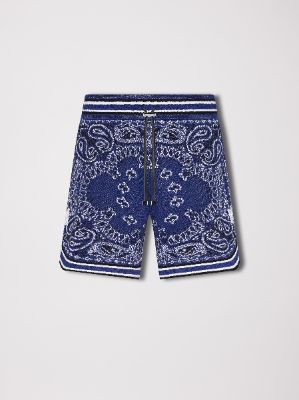 BANDANA B-BALL SHORTS - BLUE / BLACK made by AMIRI