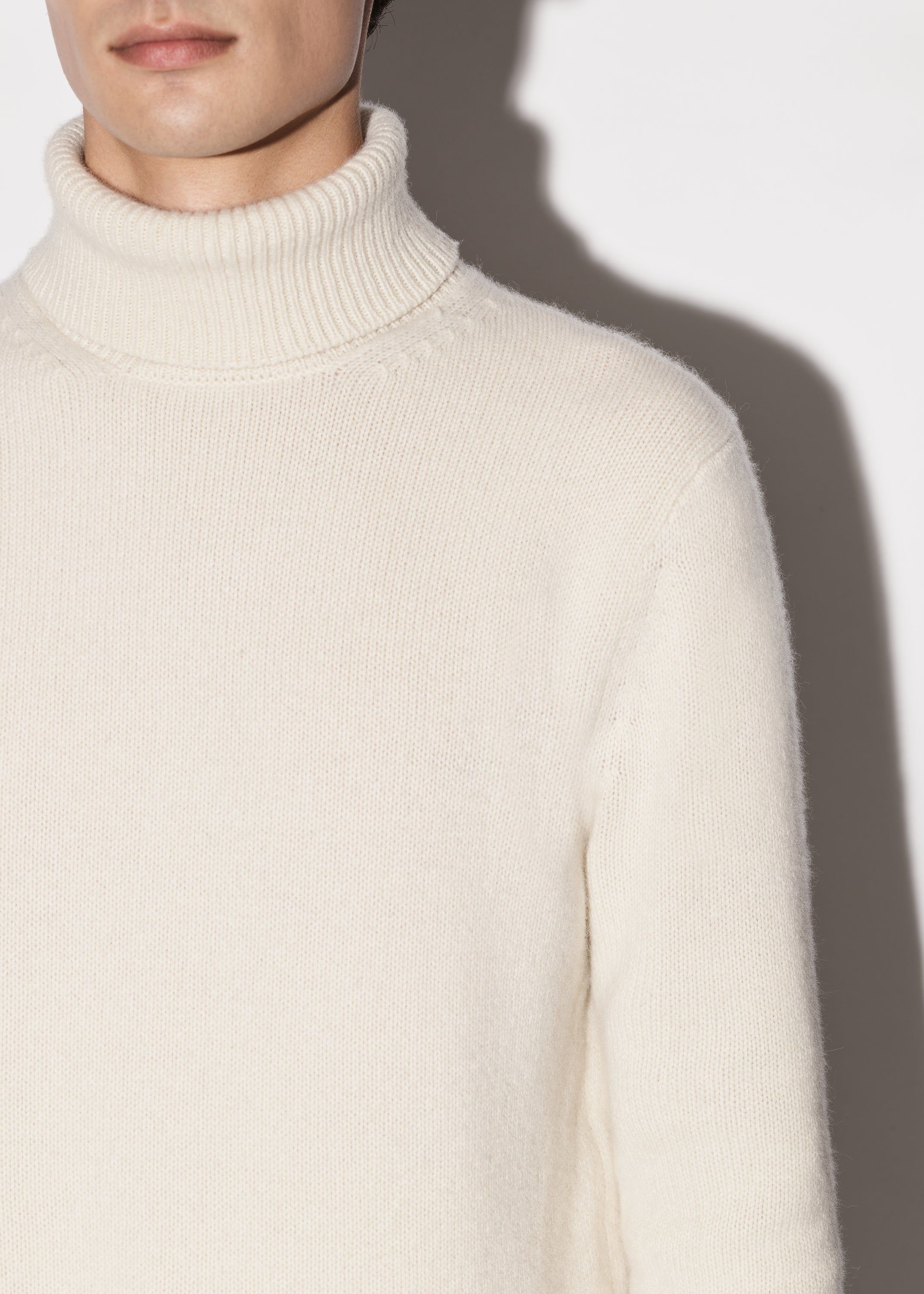 CASHMERE FUNNEL NECK SWEATER - IVORY sold by AMIRI product image thumbnail 5