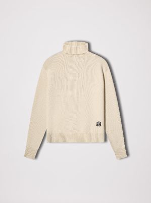 CASHMERE FUNNEL NECK SWEATER - IVORY sold by AMIRI