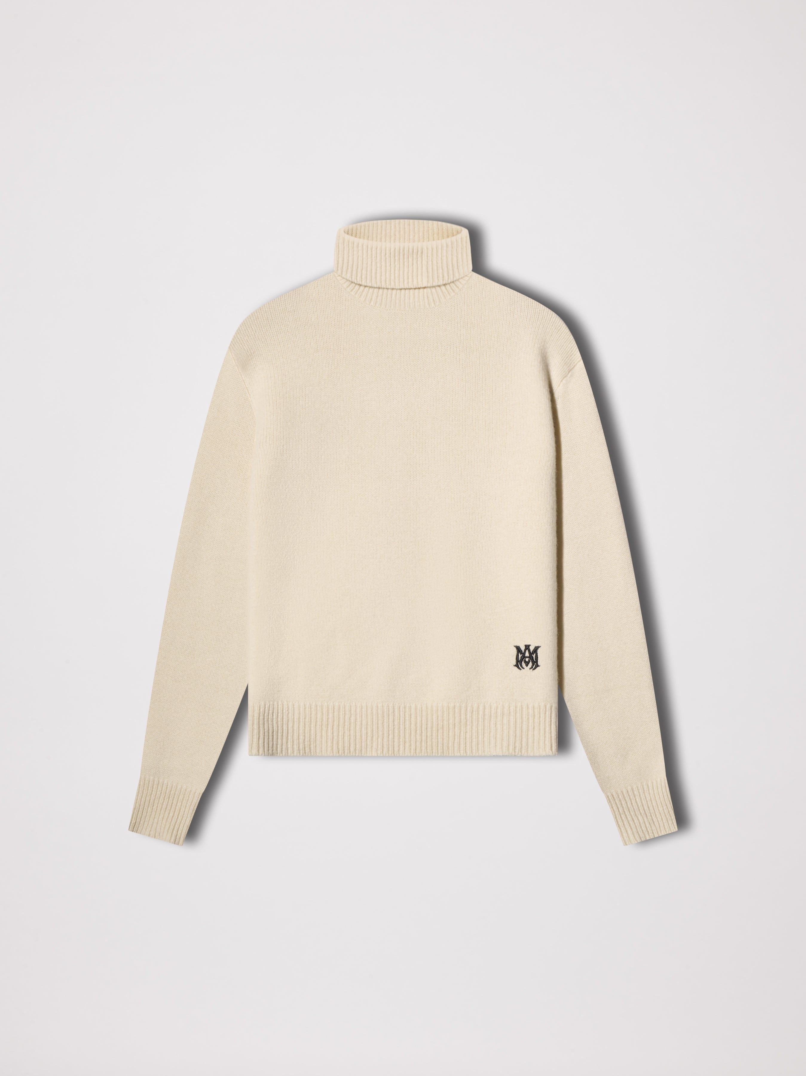 CASHMERE FUNNEL NECK SWEATER - IVORY sold by AMIRI