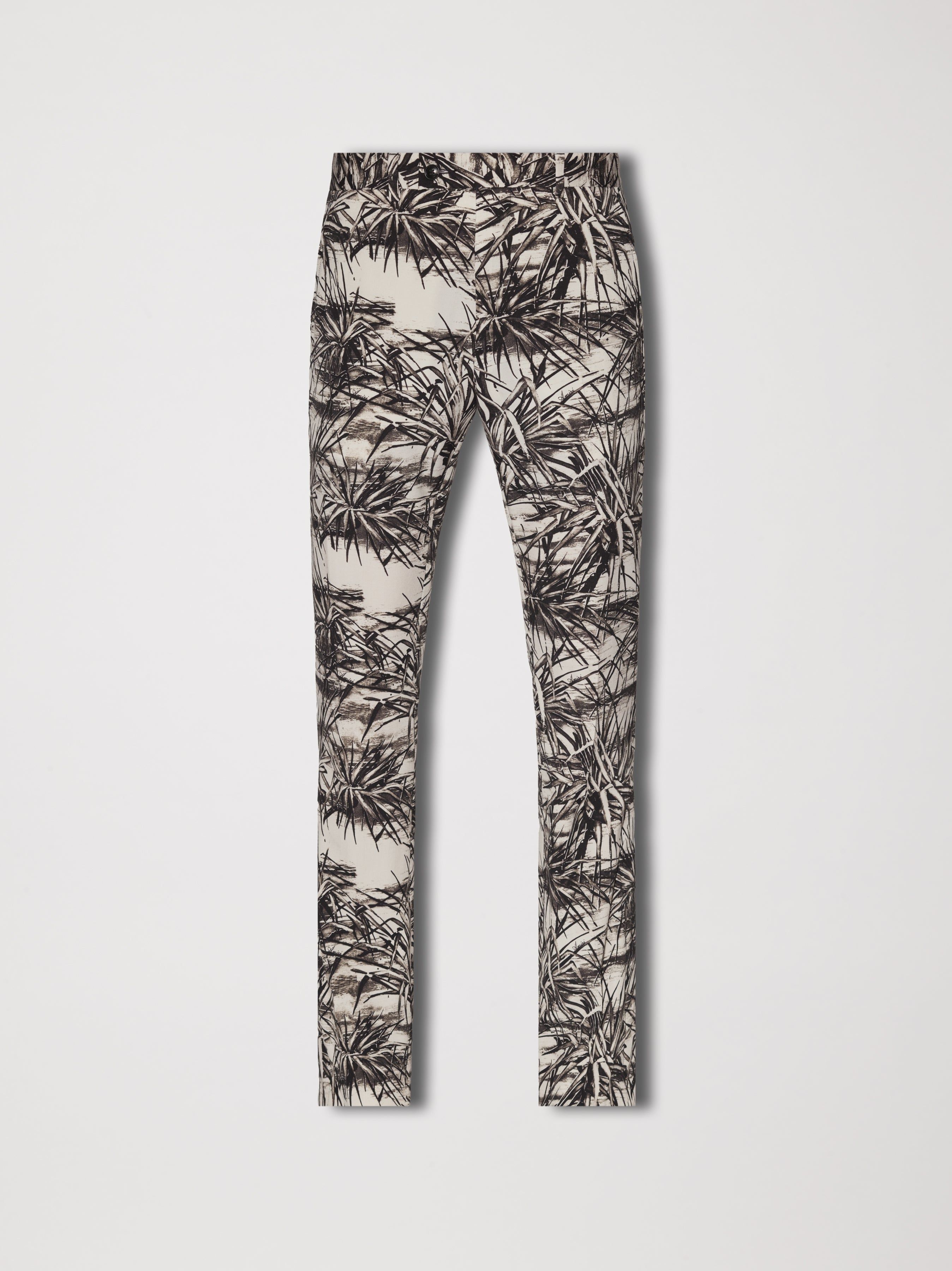 FLORAL ALOHA SLASH FLARE TROUSER - ALABASTER sold by AMIRI