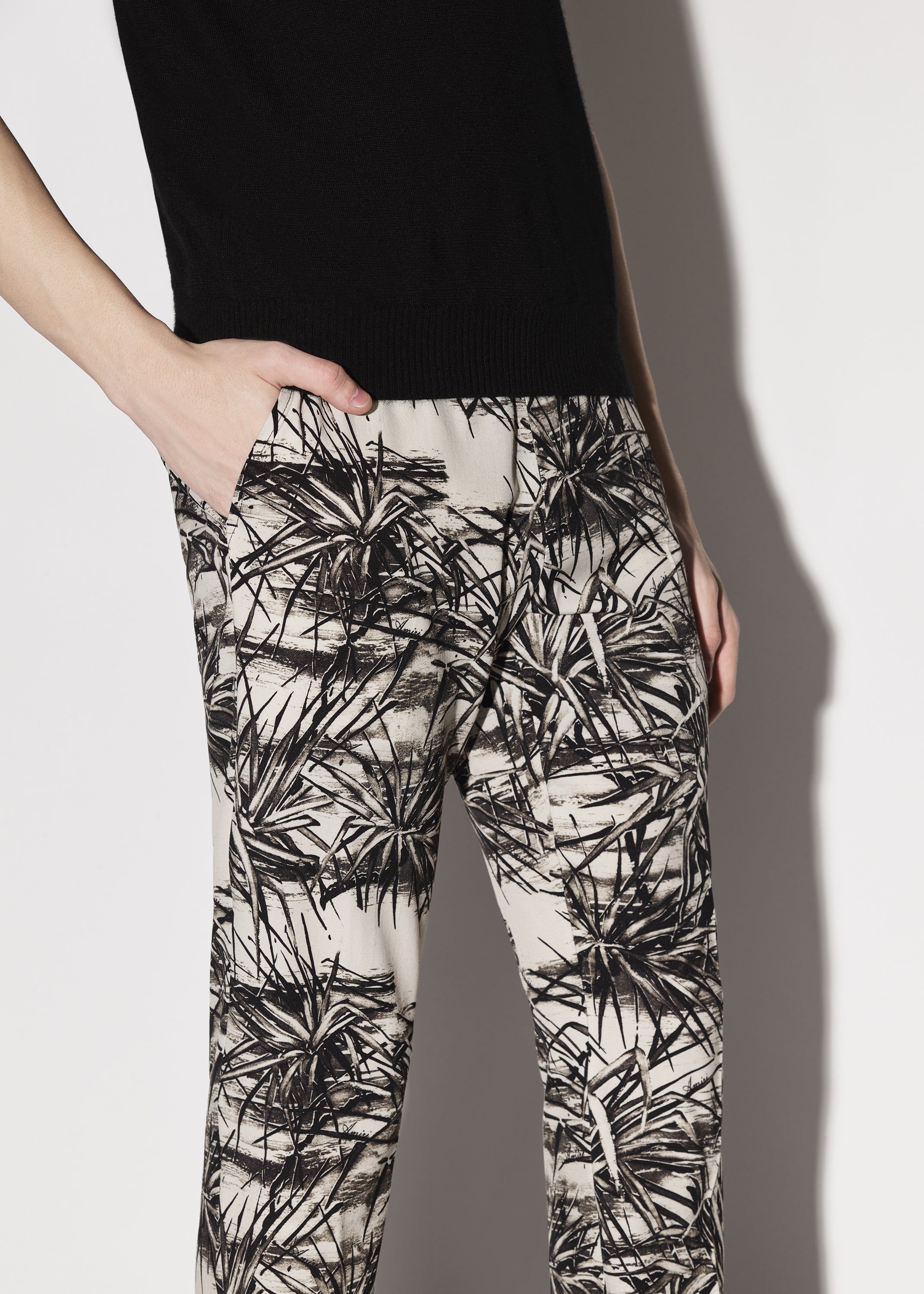 FLORAL ALOHA SLASH FLARE TROUSER - ALABASTER sold by AMIRI product image thumbnail 5