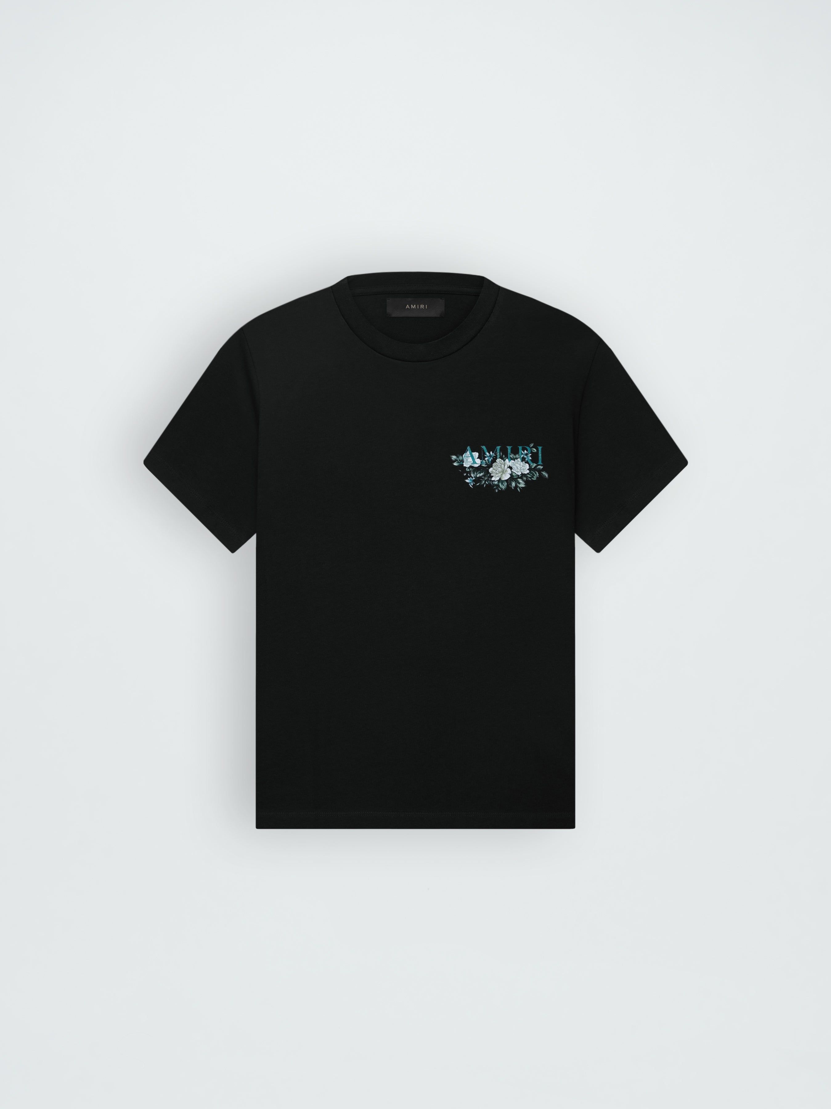 FLORAL AMIRI LOGO TEE - BLACK sold by AMIRI