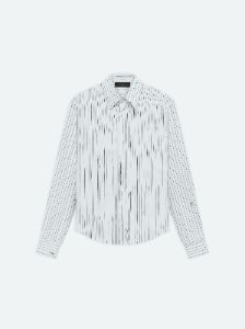 AMIRI SCRIPT POPLIN SHIRT - WHITE sold by AMIRI