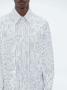 AMIRI SCRIPT POPLIN SHIRT - WHITE sold by AMIRI