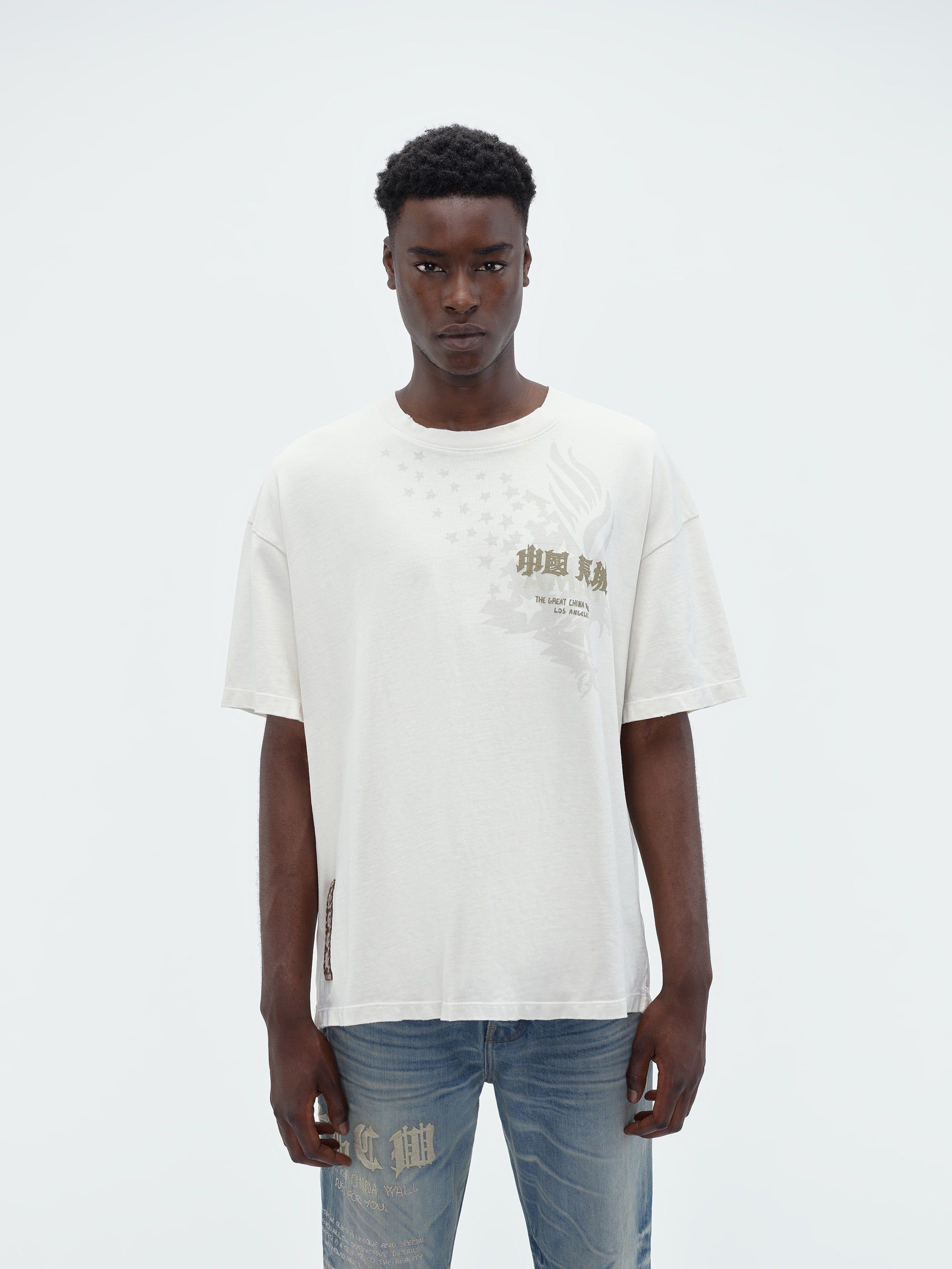 TGCW EAGLE TEE - WHITE sold by AMIRI product image thumbnail 3