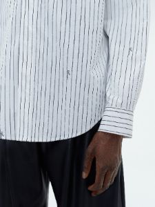 AMIRI SCRIPT POPLIN SHIRT - WHITE sold by AMIRI