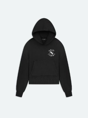 WOMEN - PREMIER RECORDS COCOON HOODIE - BLACK sold by AMIRI