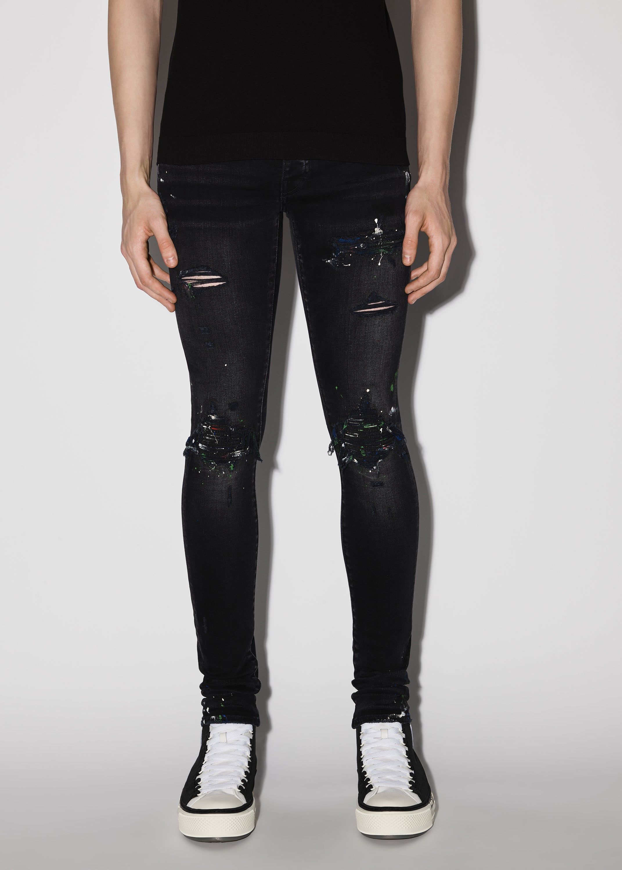 PAINT SPLATTER MX1 - AGED BLACK sold by AMIRI product image thumbnail 2