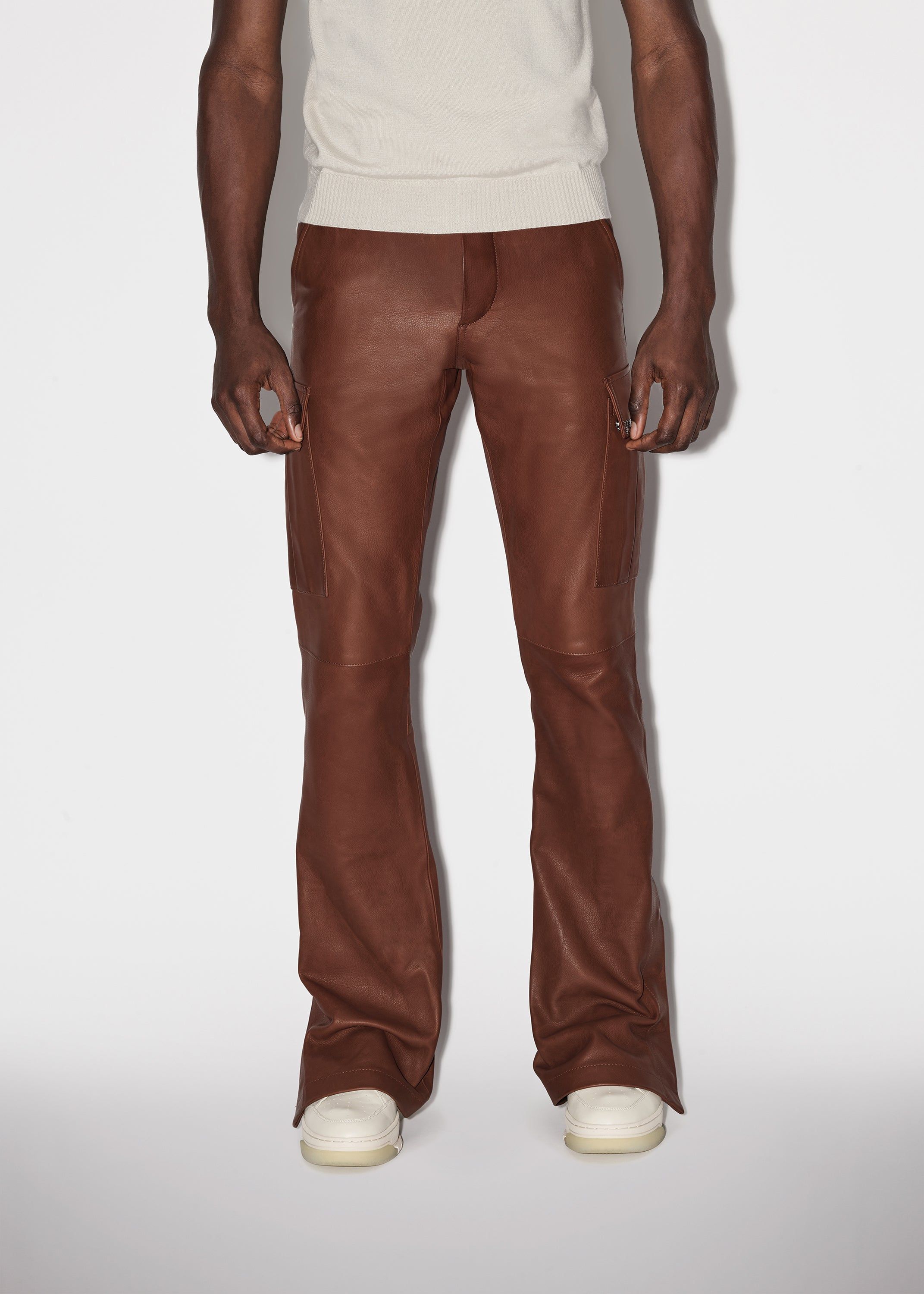 LEATHER CARGO FLARE - BROWN sold by AMIRI product image thumbnail 2