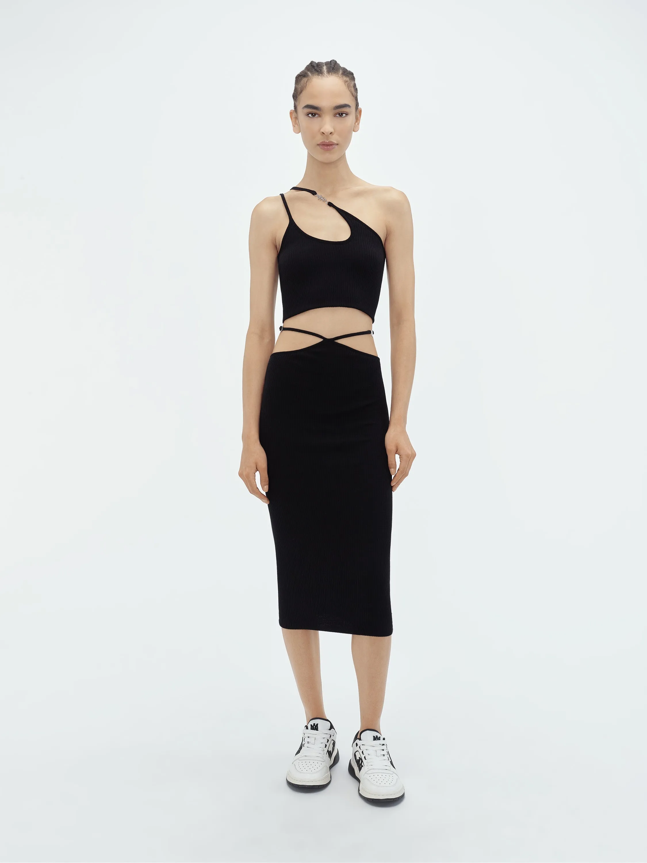 WOMEN - VERTICAL AMIRI ASYMMETRIC TOP - Black sold by AMIRI product image thumbnail 2