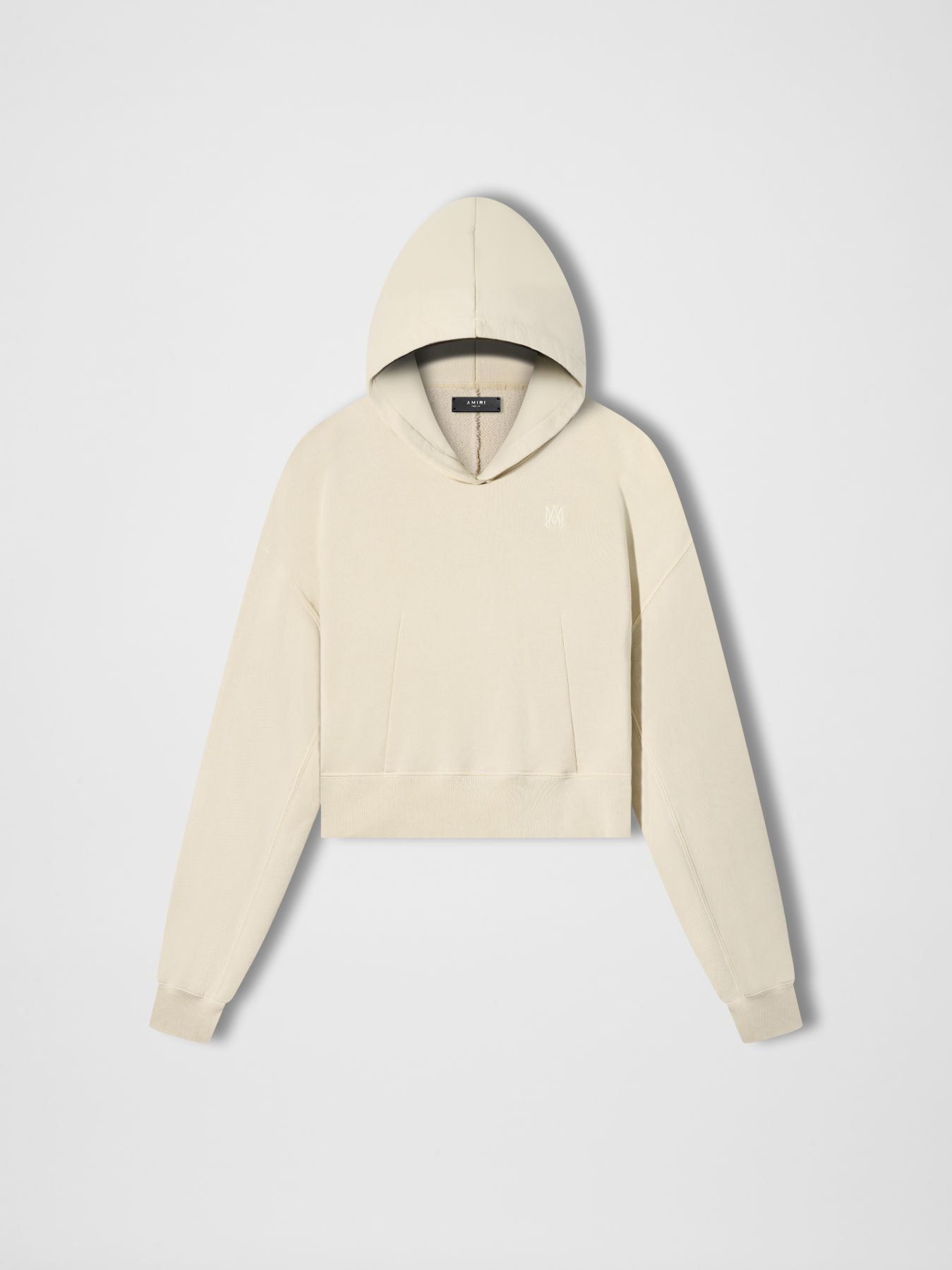 WOMEN - MA CROPPED HOODIE - Alabaster sold by AMIRI
