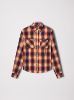 AMIRI LOGO FLANNEL - RED / ORANGE sold by AMIRI