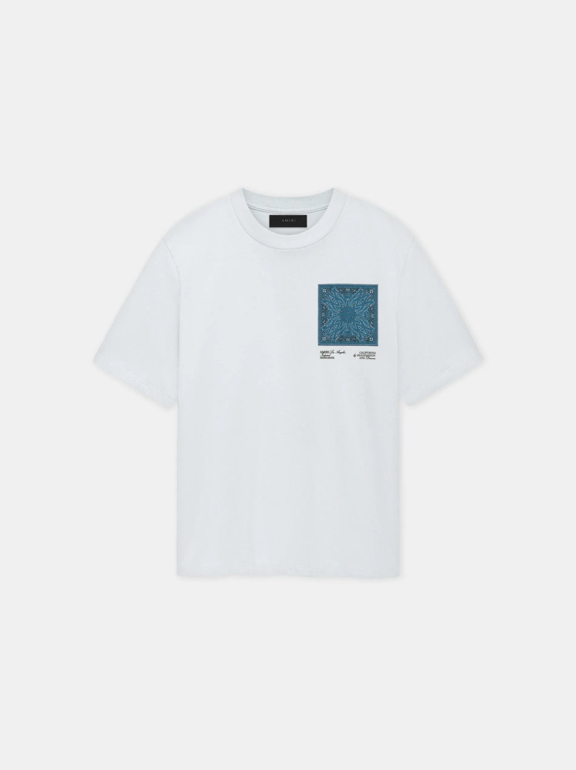 MA BANDANA SILK APPLIQUE TEE - Ice sold by AMIRI product image thumbnail 5