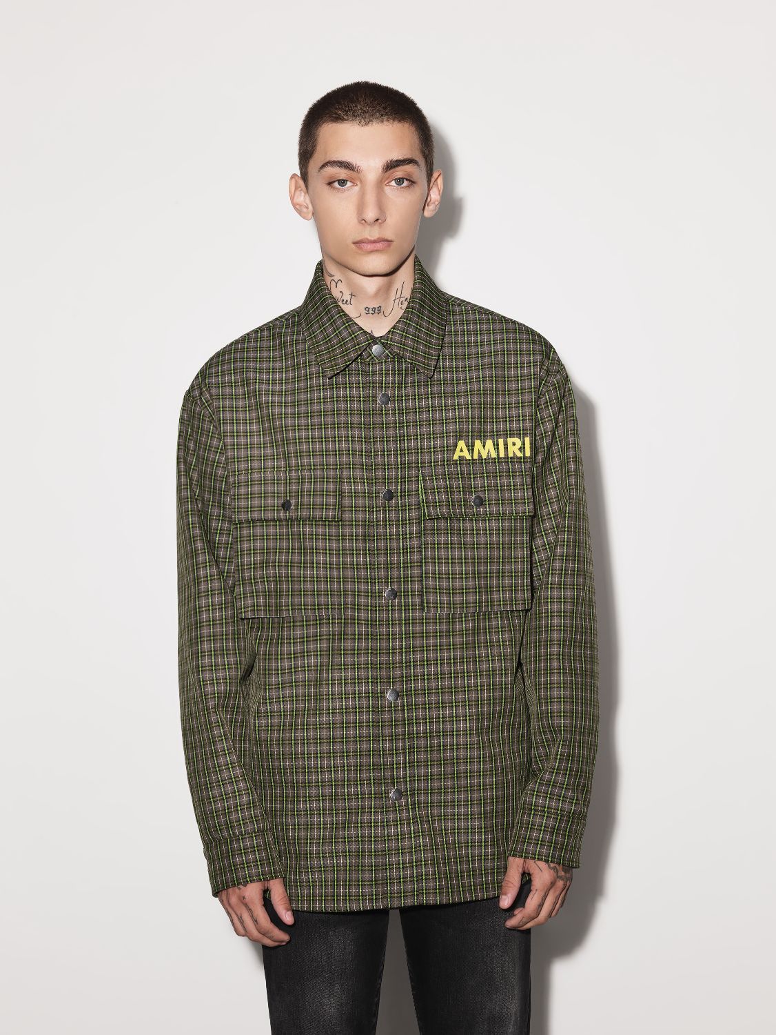 LOGO OVERSHIRT - SAGE sold by AMIRI product image thumbnail 2