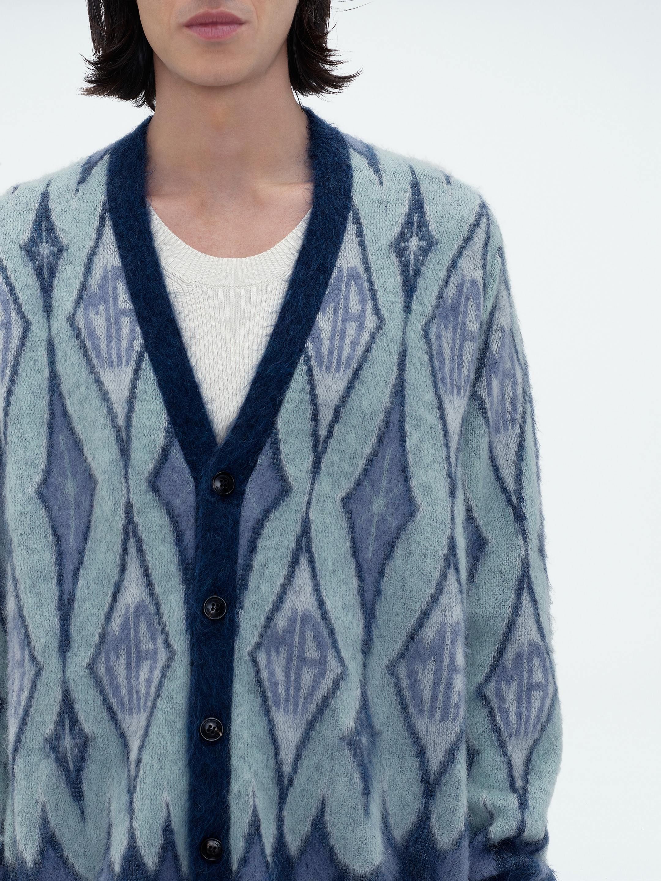 ARGYLE MOHAIR CARDIGAN - BLUE sold by AMIRI product image thumbnail 5