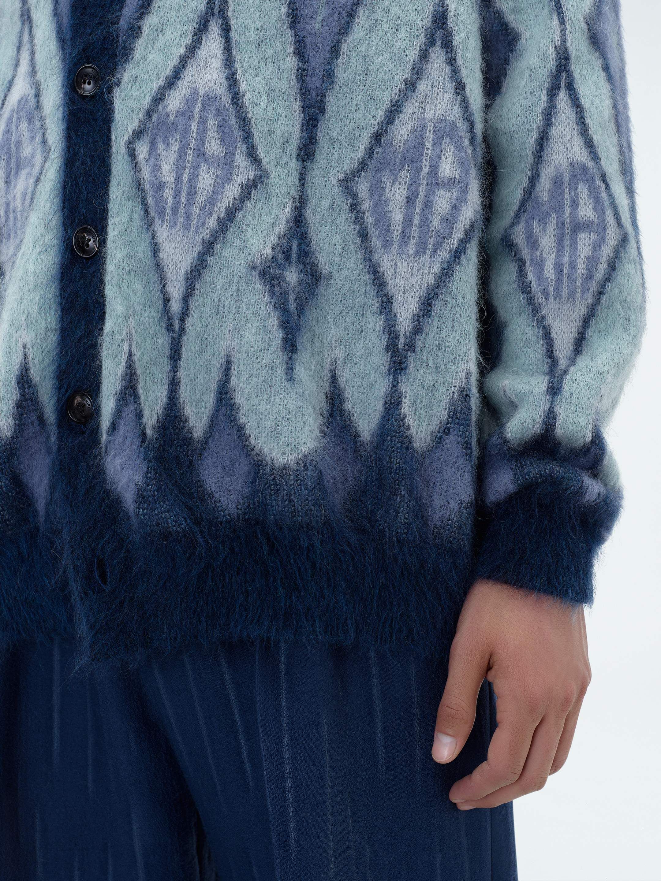 ARGYLE MOHAIR CARDIGAN - BLUE sold by AMIRI product image thumbnail 9