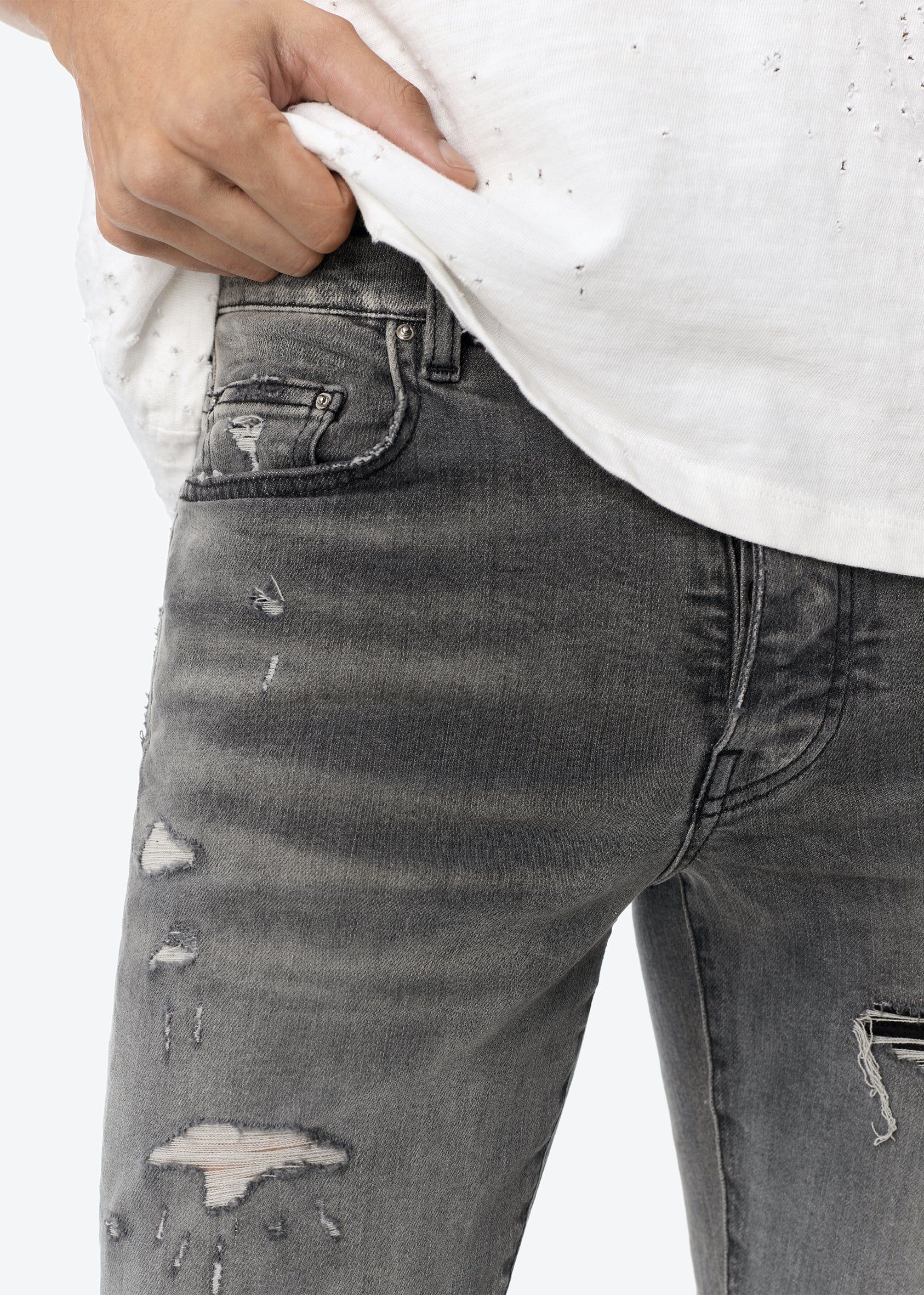 MX1 SUEDE JEAN - CLASSIC GREY sold by AMIRI product image thumbnail 5