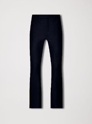 WOOL FLANNEL FLARE PANTS - NAVY sold by AMIRI
