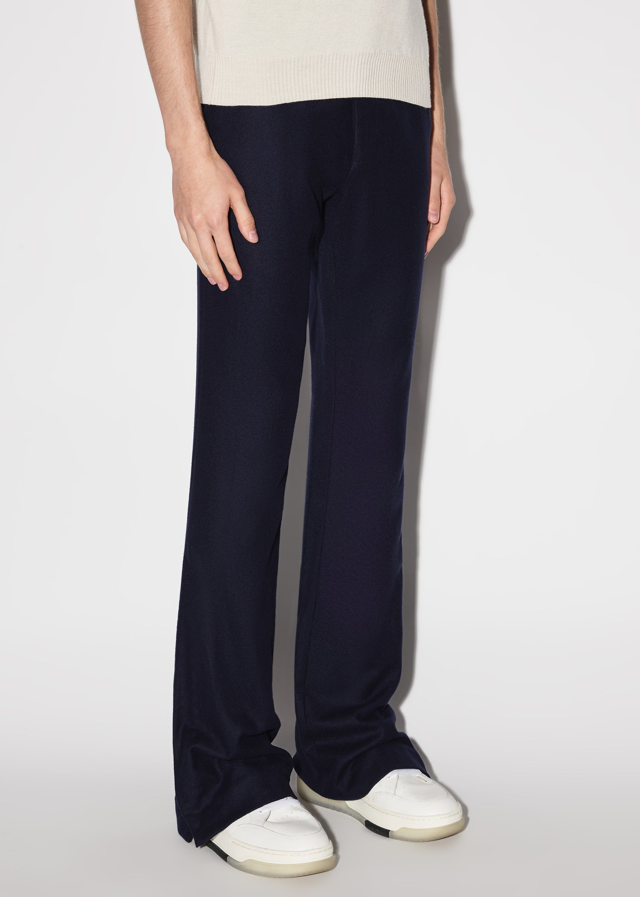 WOOL FLANNEL FLARE PANTS - NAVY sold by AMIRI product image thumbnail 3