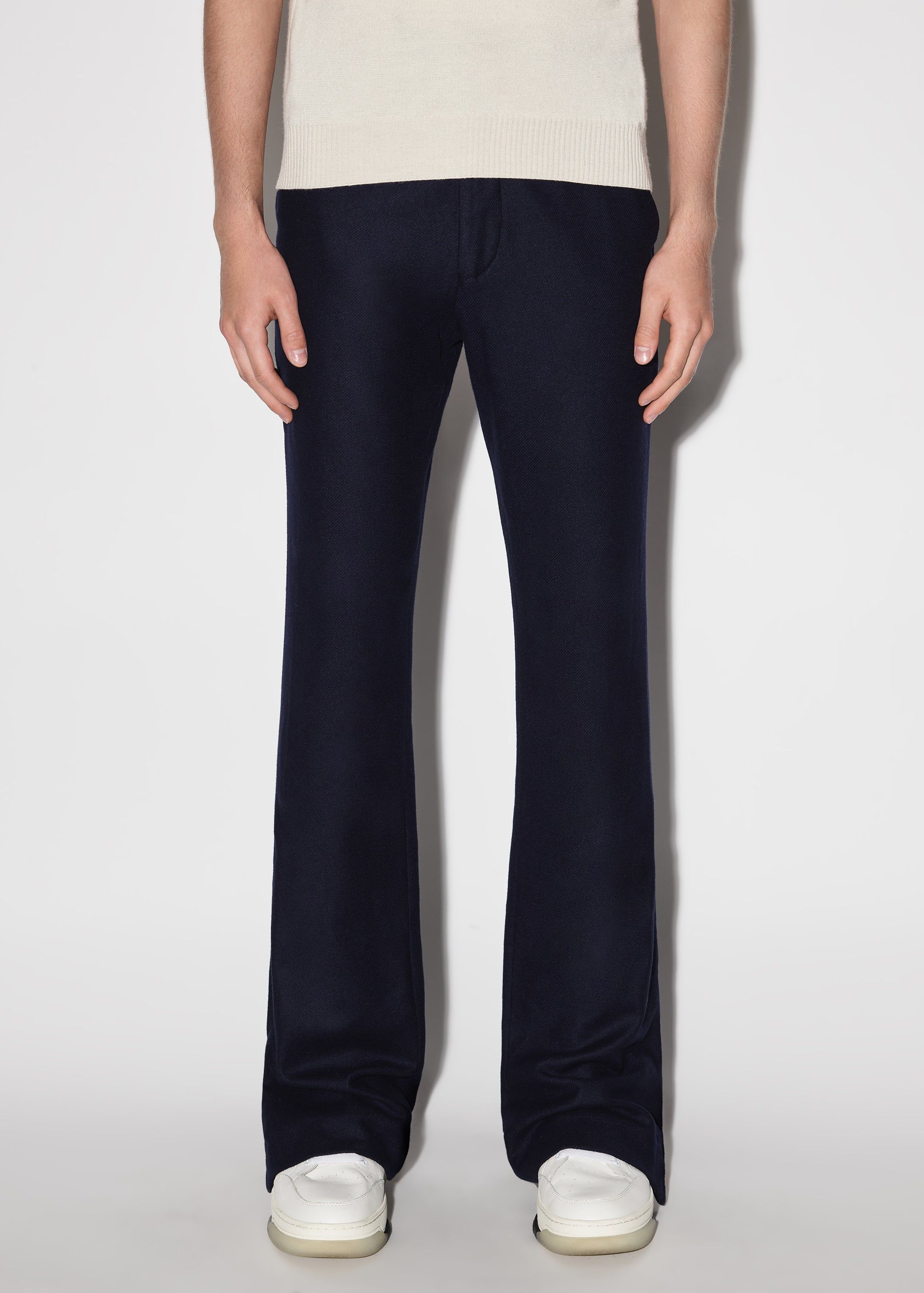 WOOL FLANNEL FLARE PANTS - NAVY sold by AMIRI product image thumbnail 2